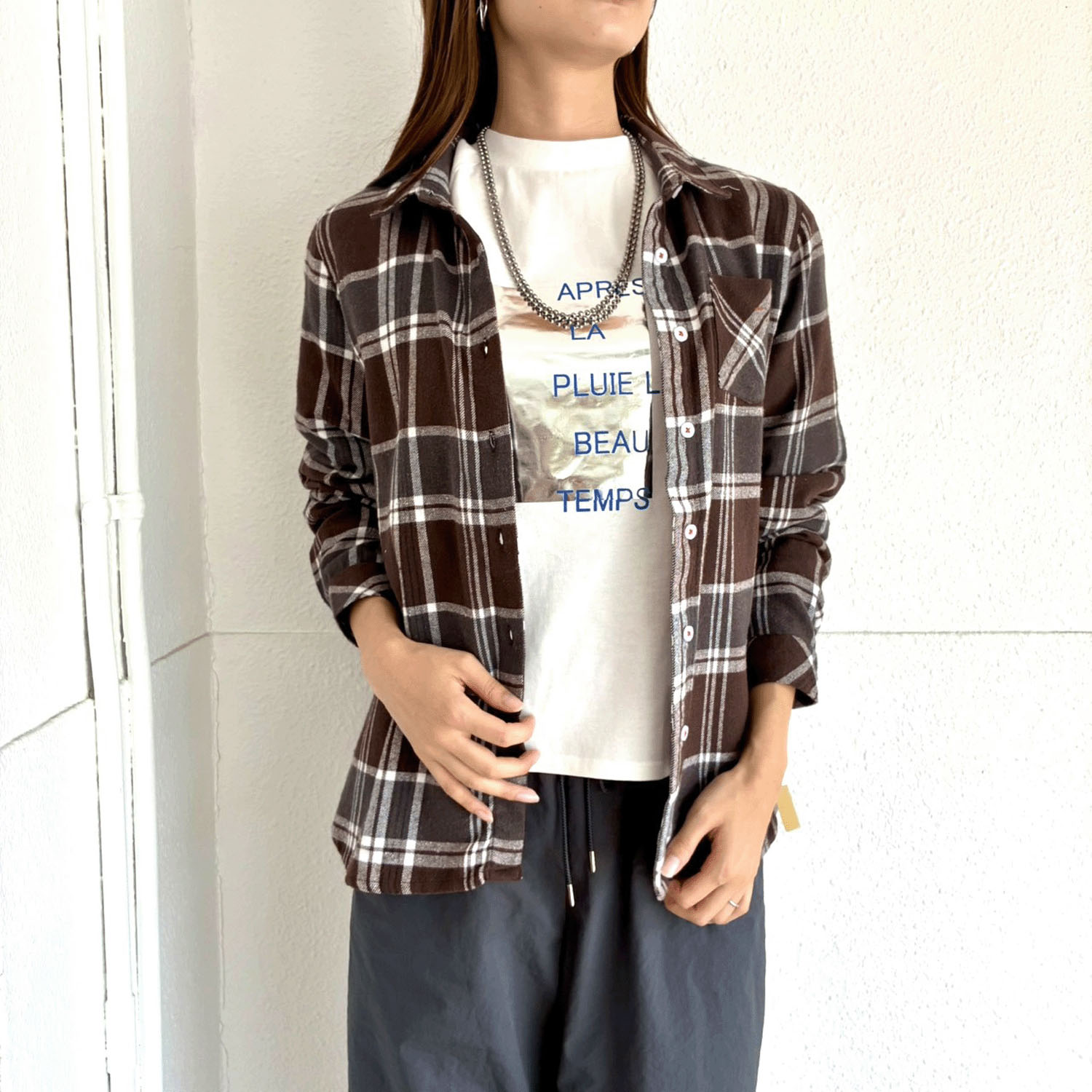 綿ネルシャツ - 画像13