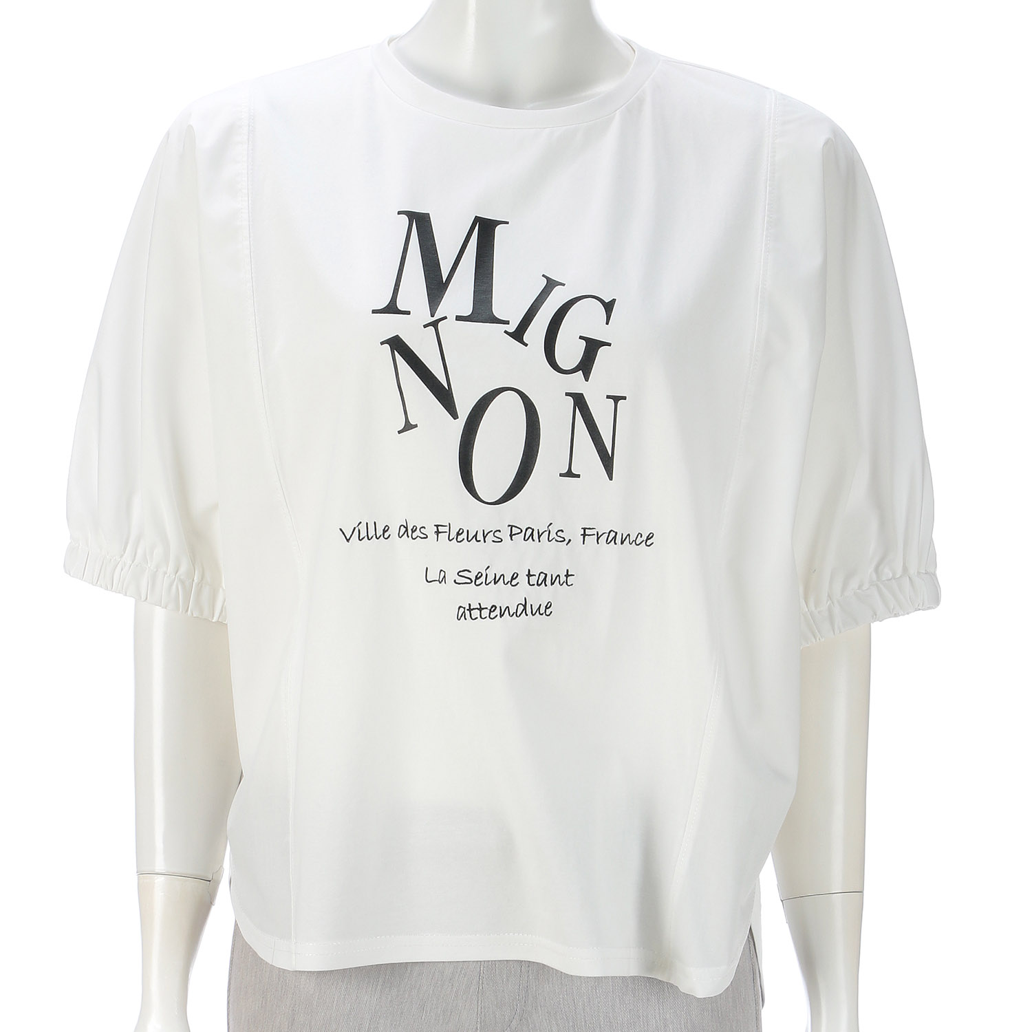 ロゴプリントアクセントバイカラープルオーバー - 画像7