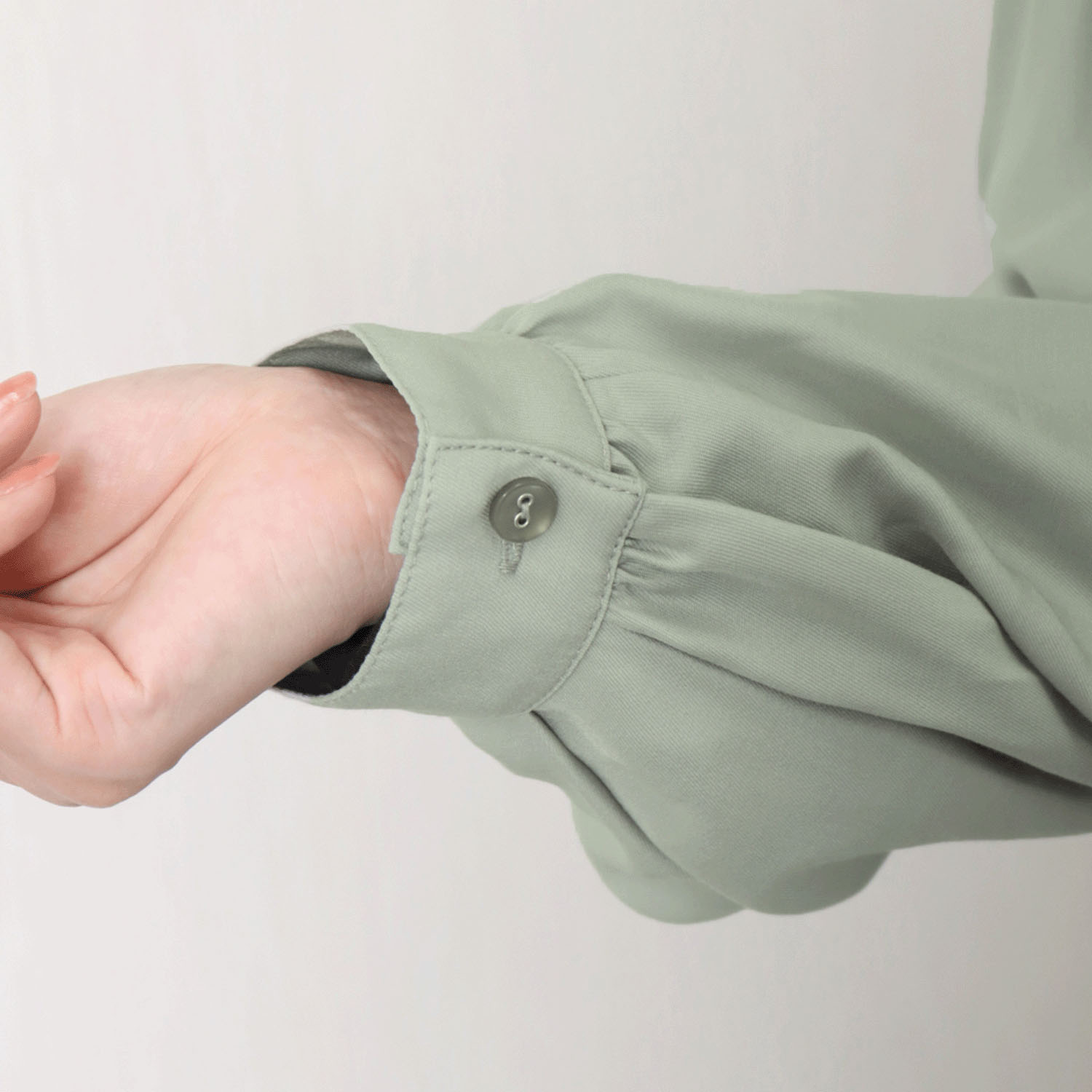 【お取寄せ】 マーブルワルツ とろみフランス綾 裾タックシャツ - 画像16