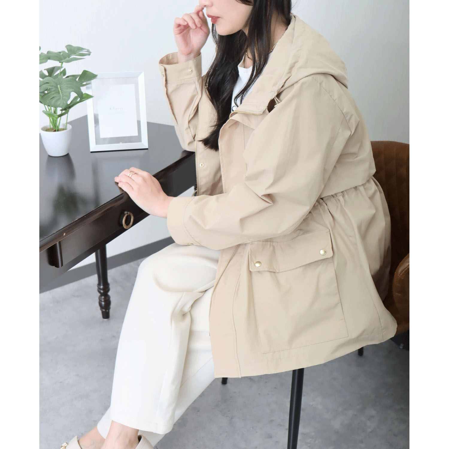 【お取寄せ】 マーブルワルツ NC撥水ワークポケットパーカー - 画像6