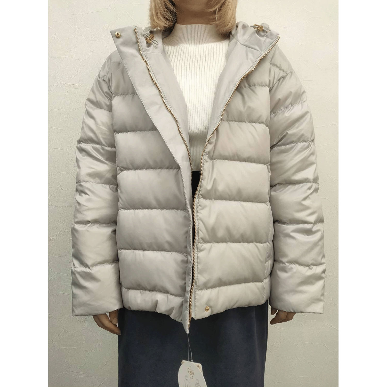 【お取り寄せ】マーブルワルツ リバーシブルダウンショートコート - 画像3