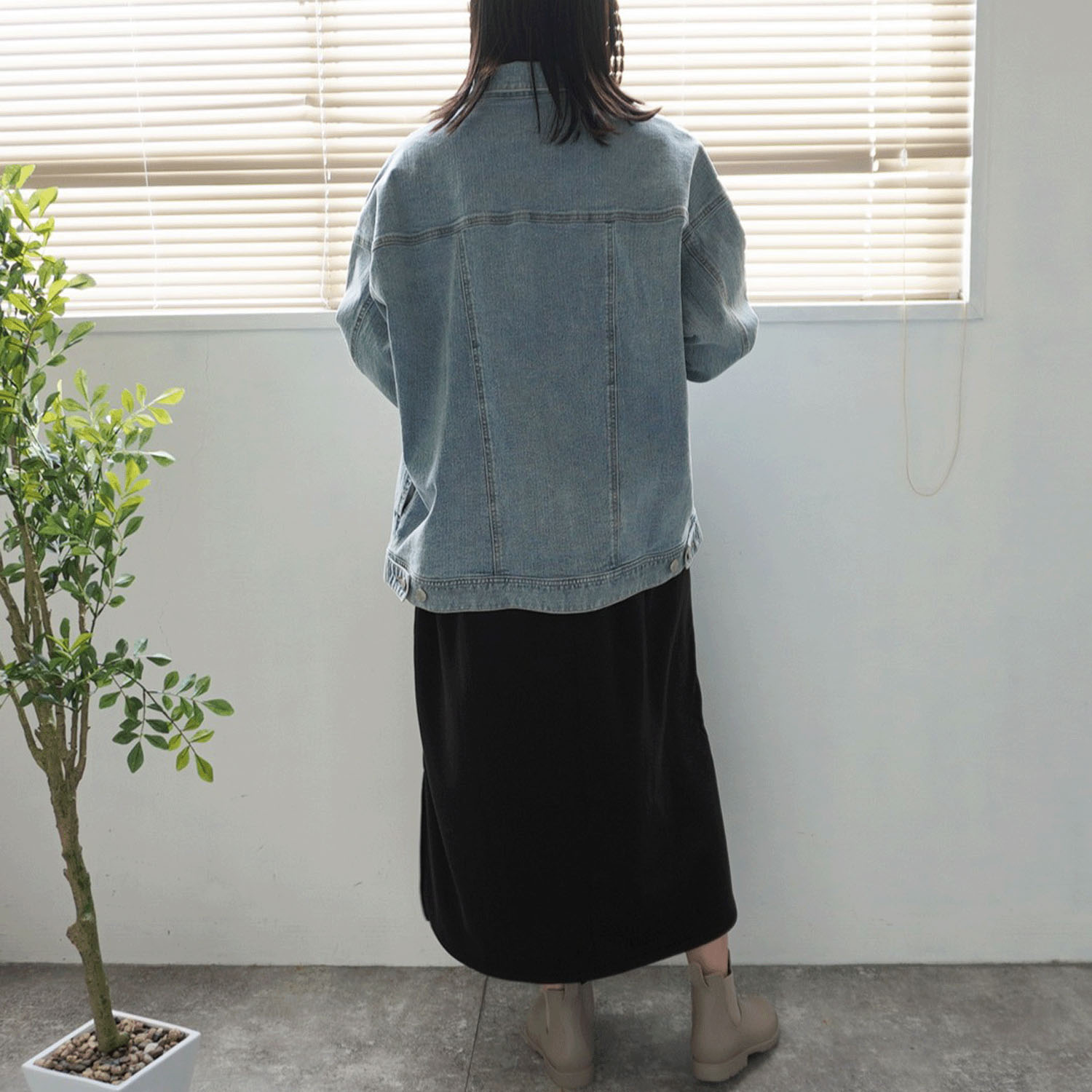 Emma ルーズデニムジャケット - 画像13