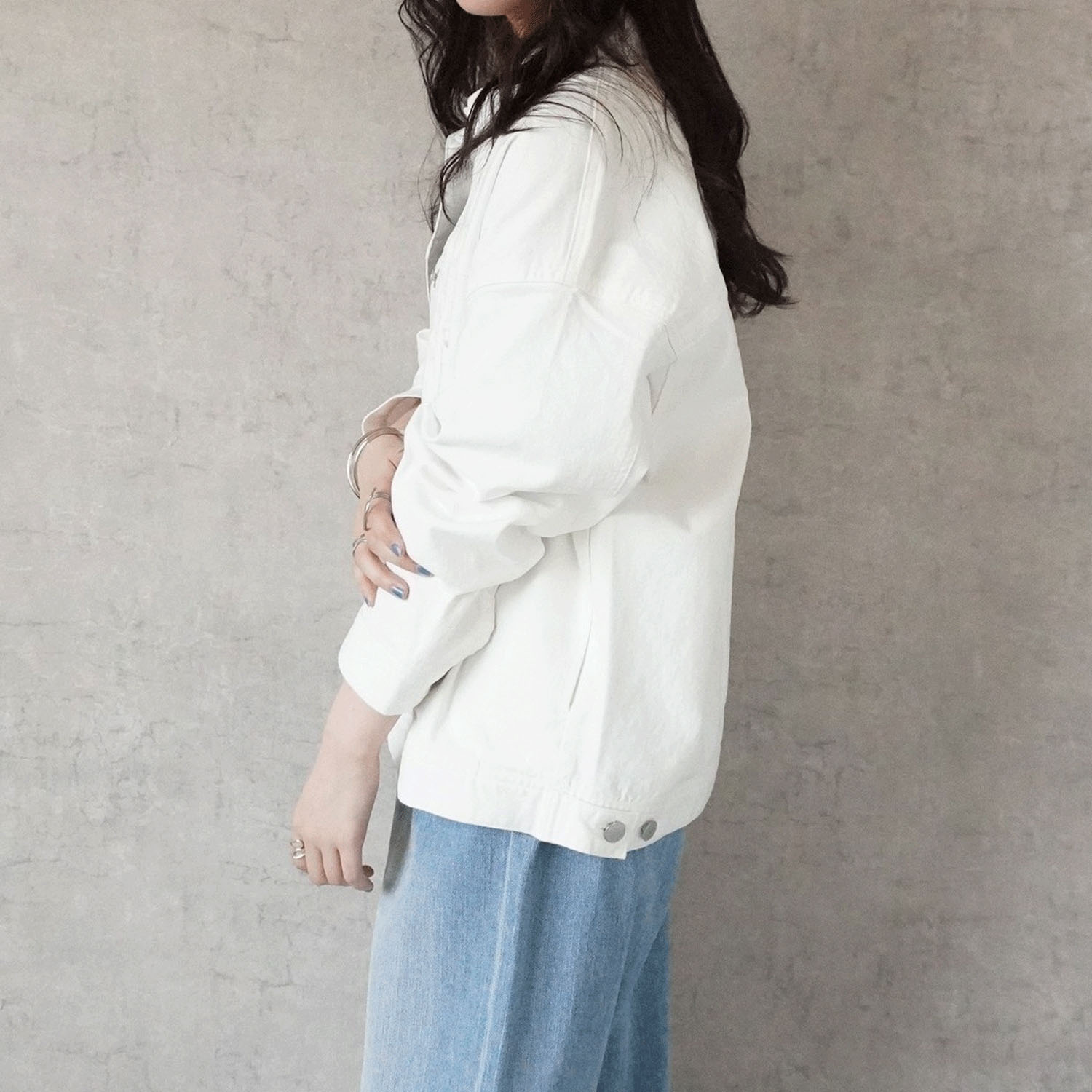 Emma ルーズデニムジャケット - 画像3