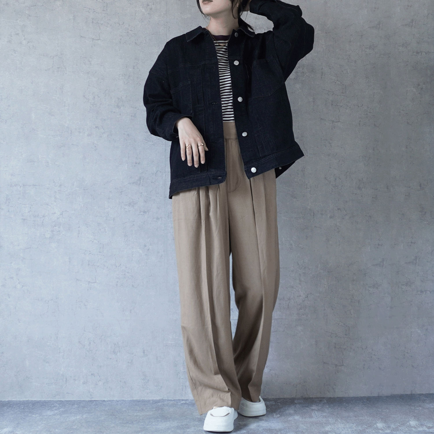 【ETONET限定】Emma ルーズデニムジャケット - 画像8