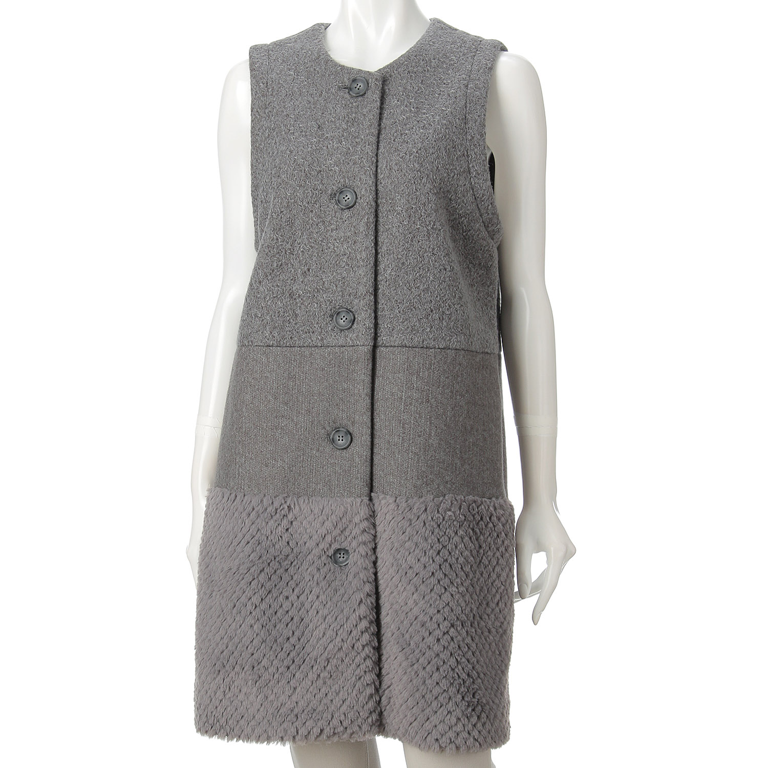 三段切替ロングベスト - 画像2