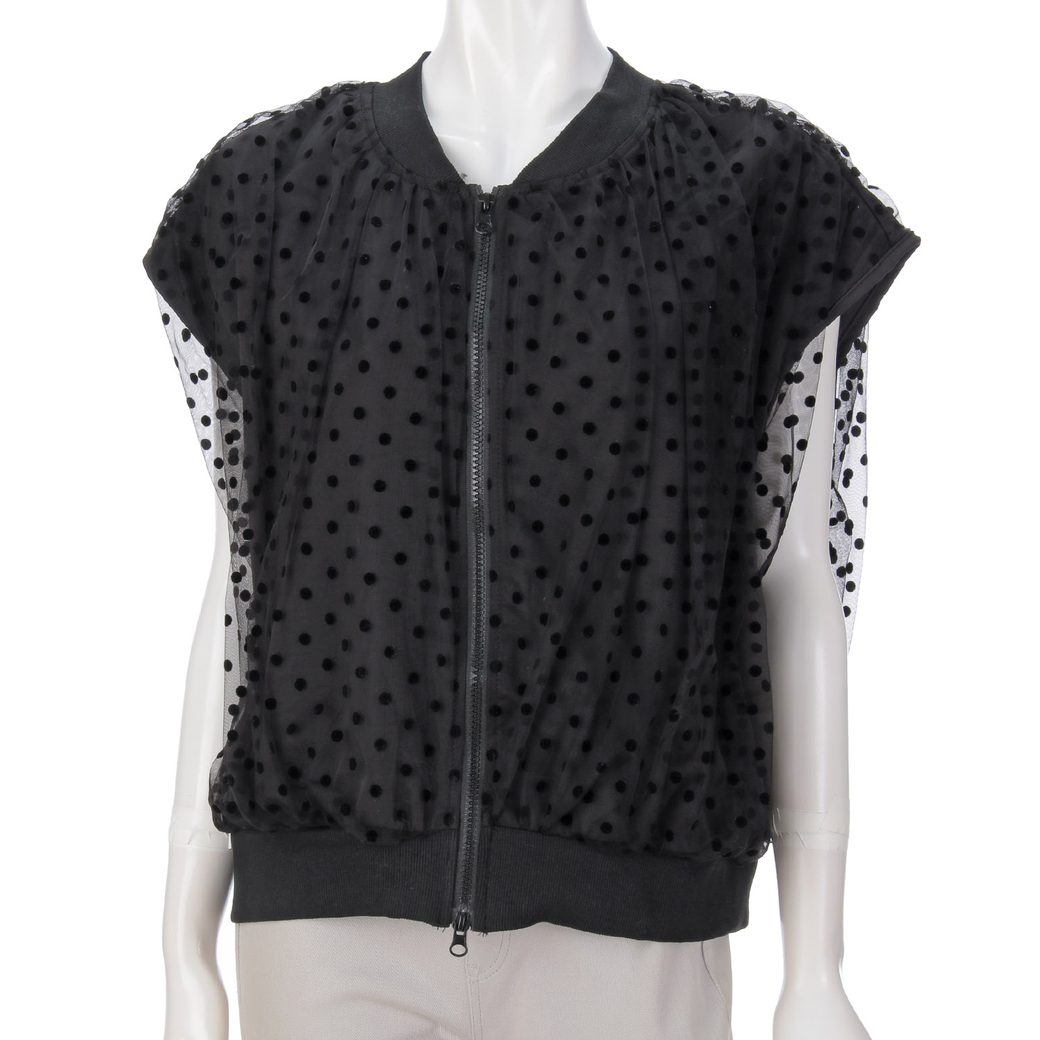 シアードット柄ブルゾン - 画像1