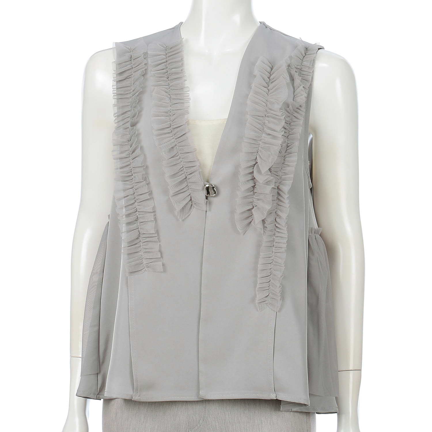 フリル使いベスト - 画像1