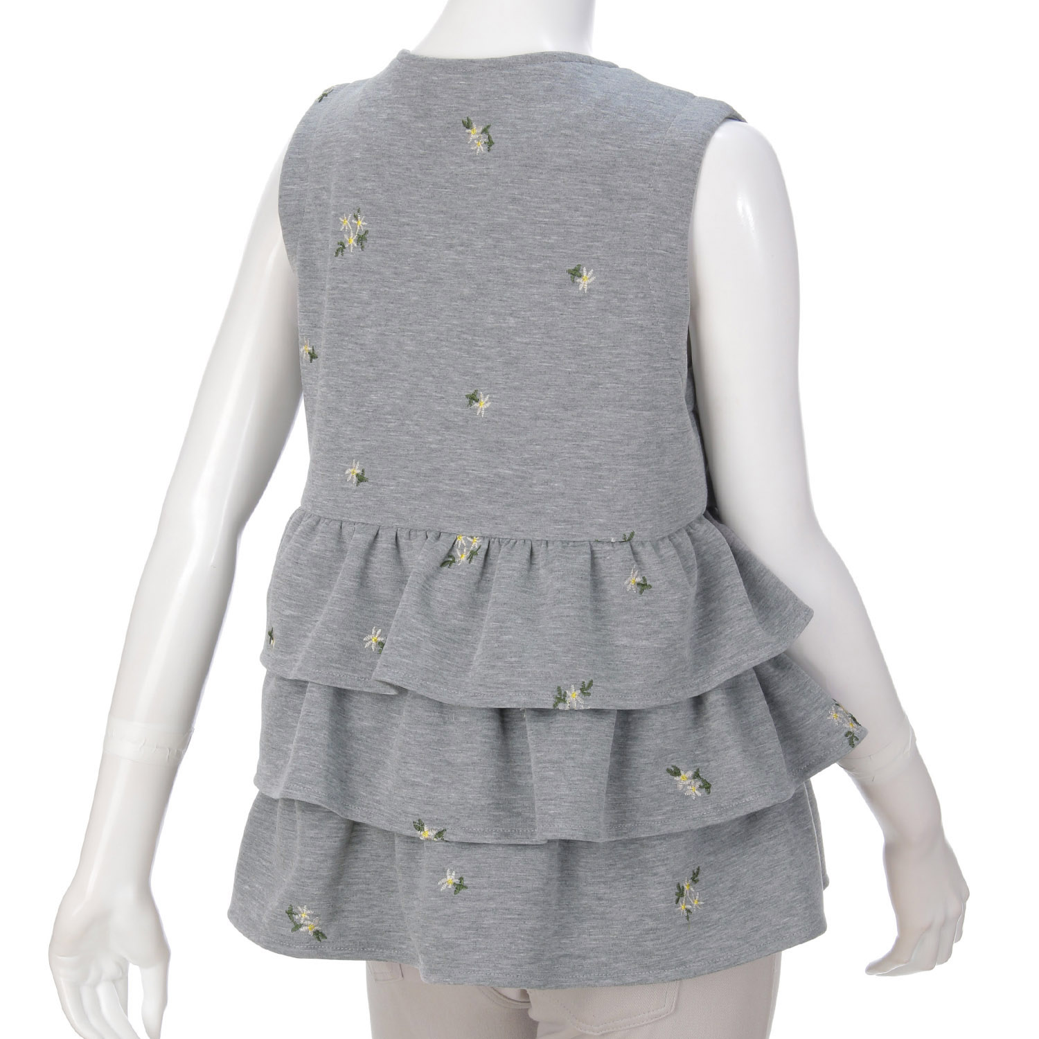 3段ティアードZIPアップベスト - 画像2