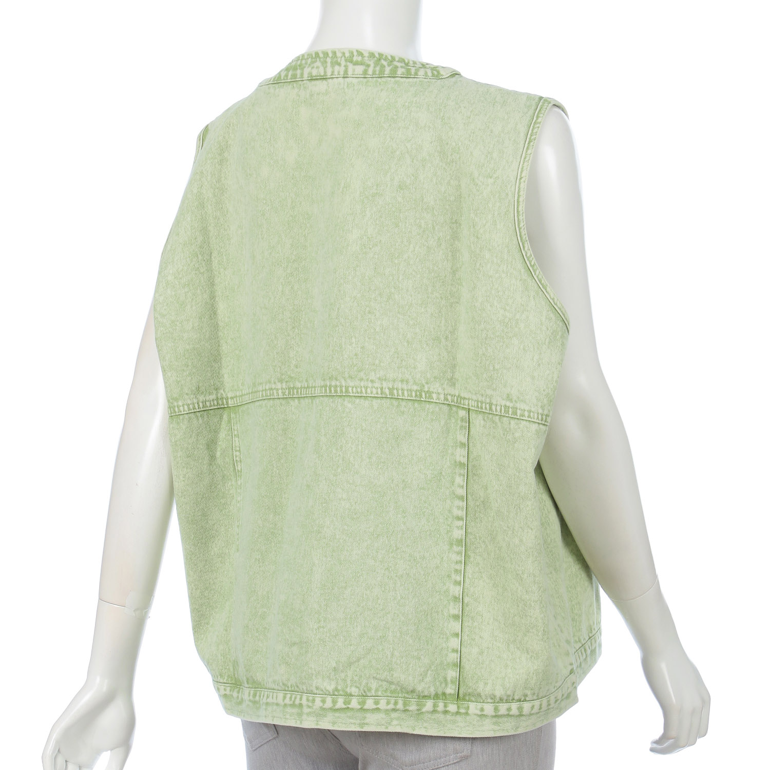 LUPIRIEN カラーデニムVネックベスト - 画像4