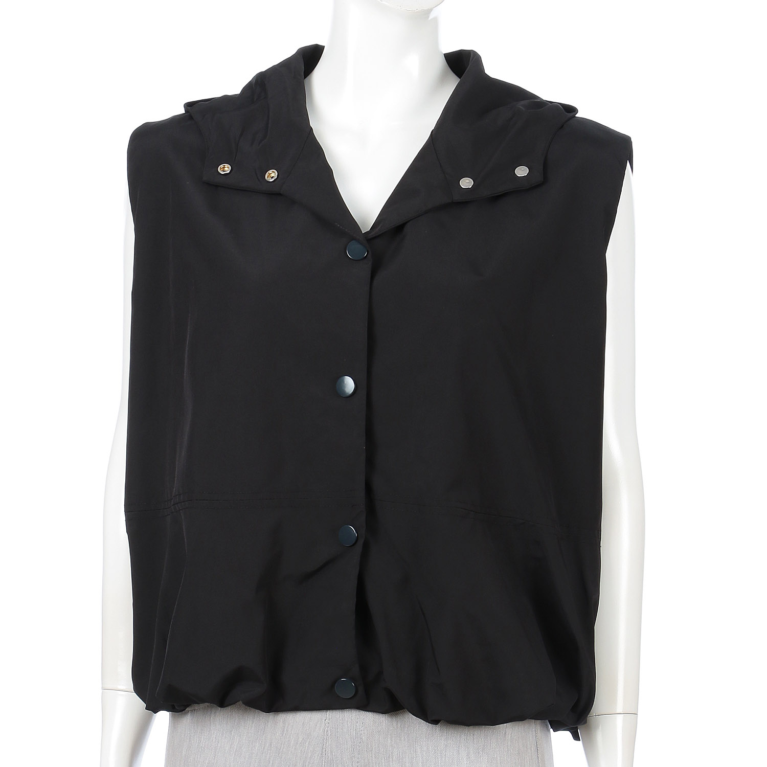 フード付きバルーンベスト - 画像2