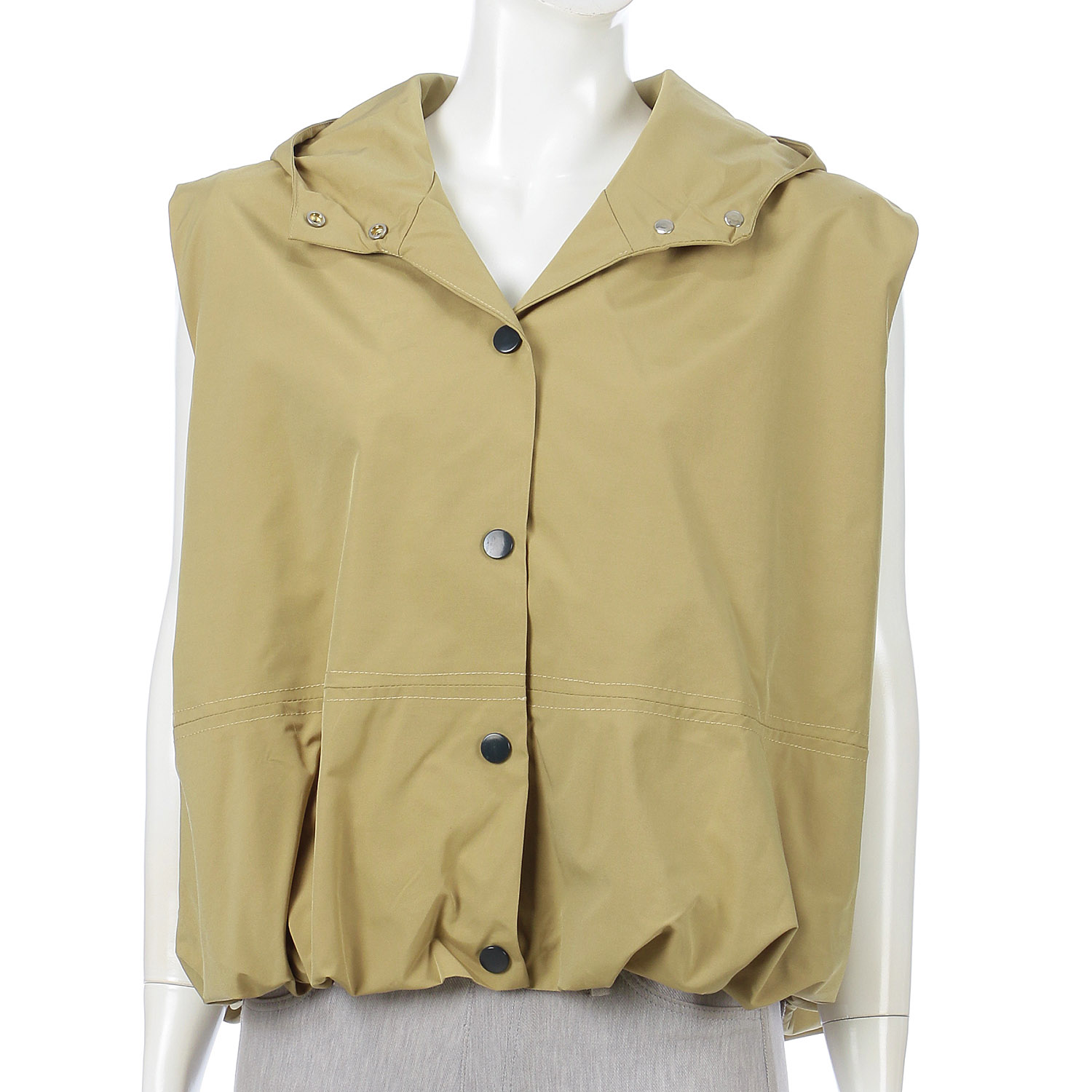 【Insta Live】フード付きバルーンベスト - 画像3