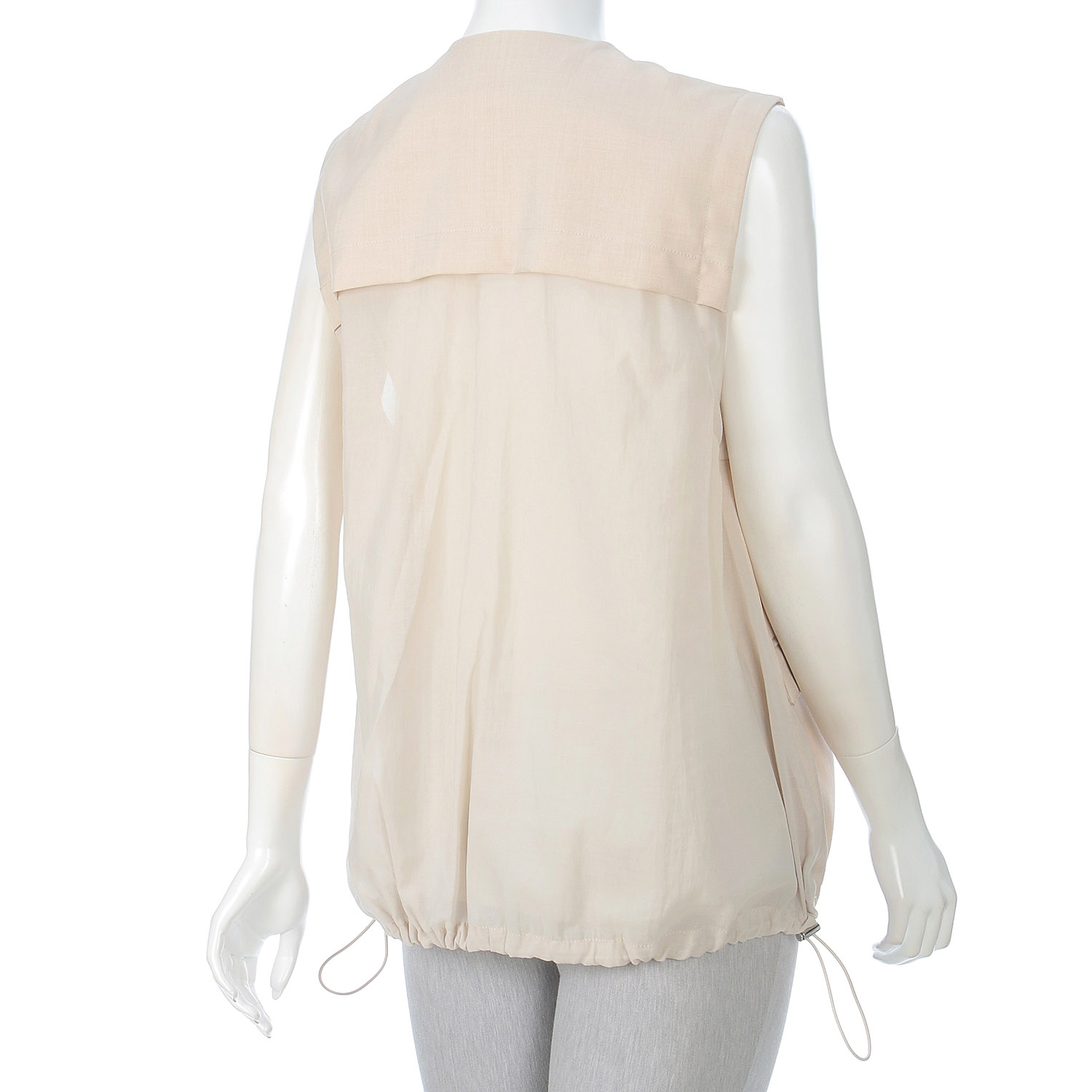 異素材MIXデザインジレ - 画像5