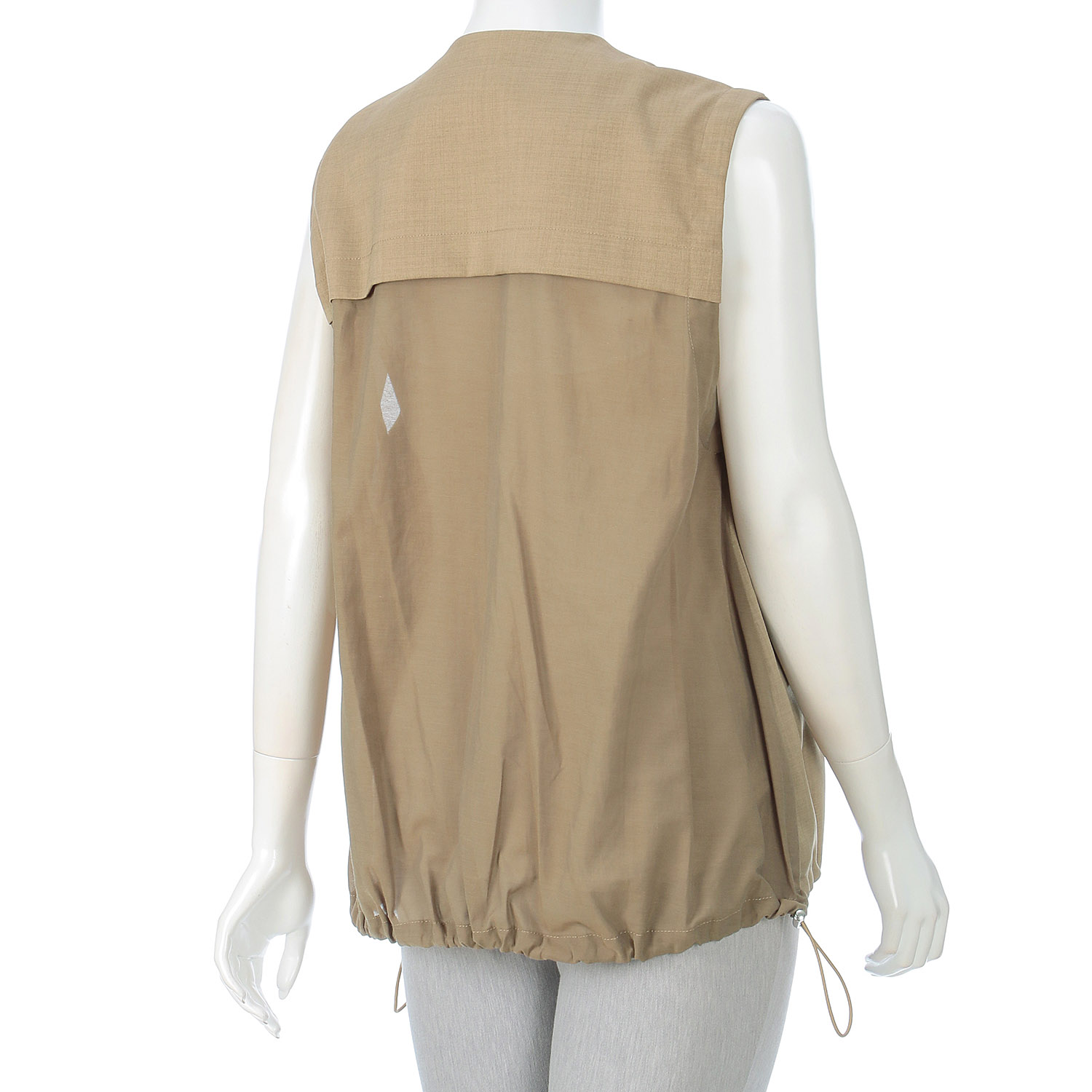 異素材MIXデザインジレ - 画像9