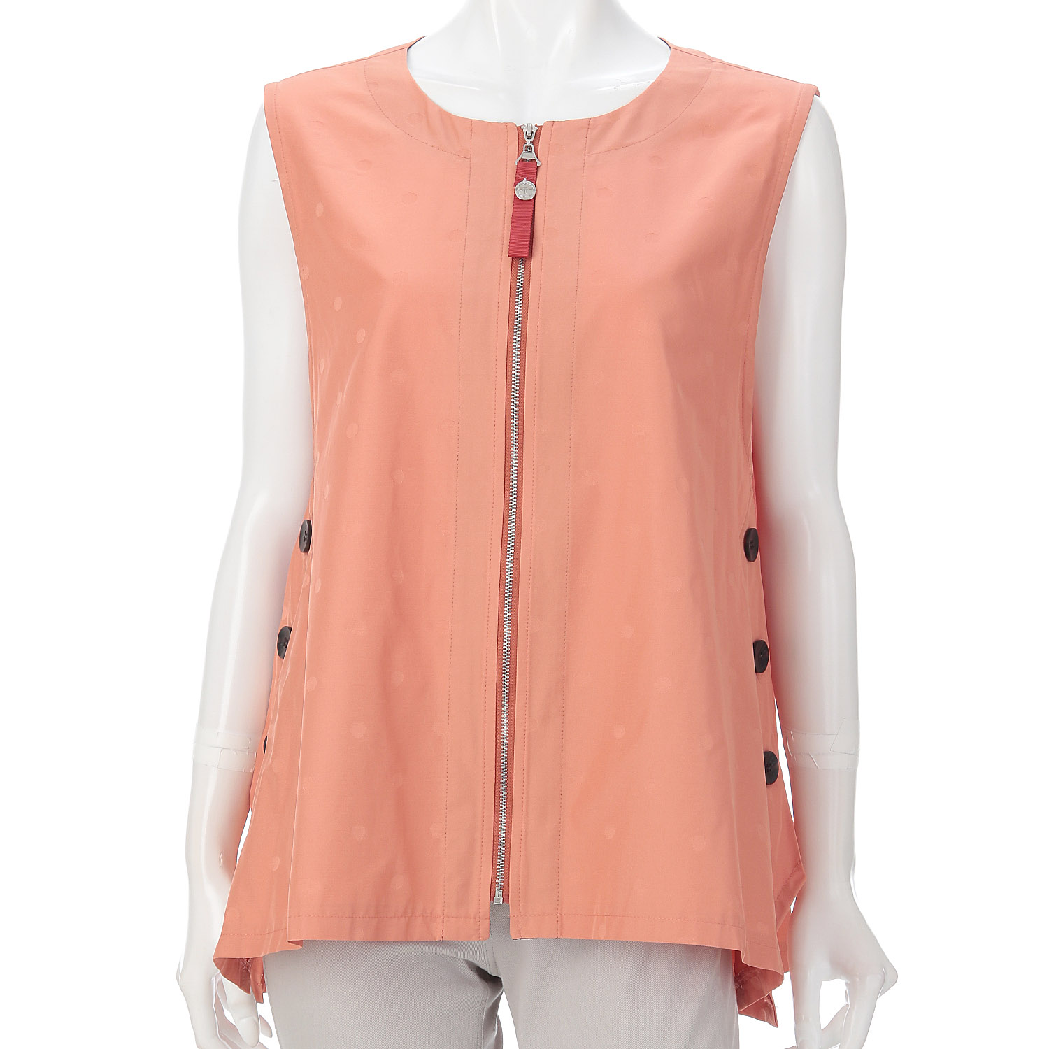 水玉ジャガードベスト - 画像3