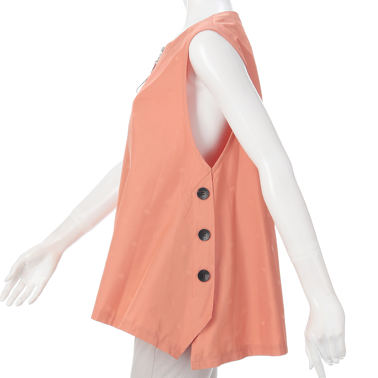 水玉ジャガードベスト - 画像4