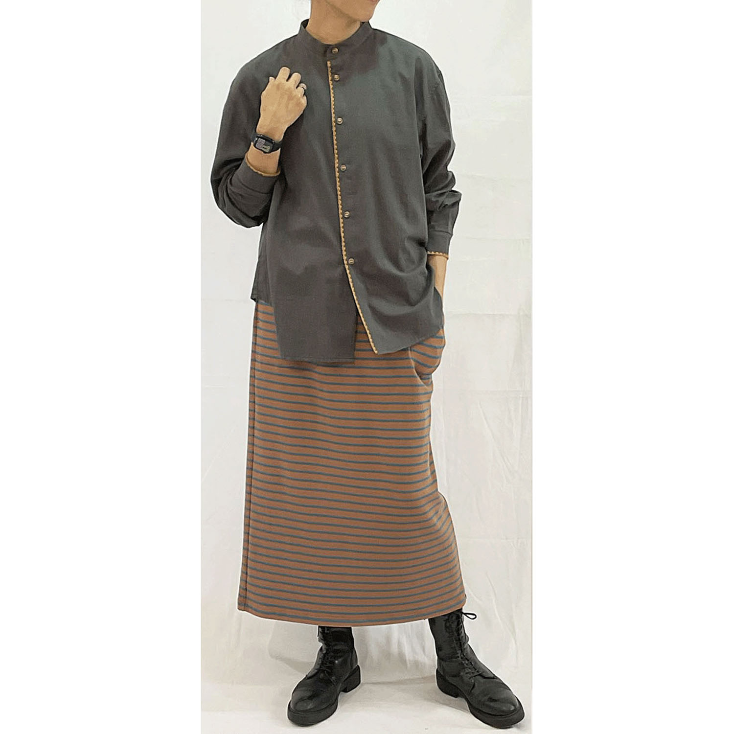 【Insta Live】GENTIL ブランケットステッチシャツ - 画像3