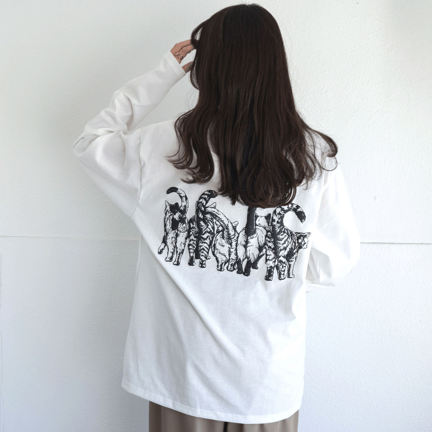 CORISCO Animal Village ネコ発泡プリントロンT - 画像3