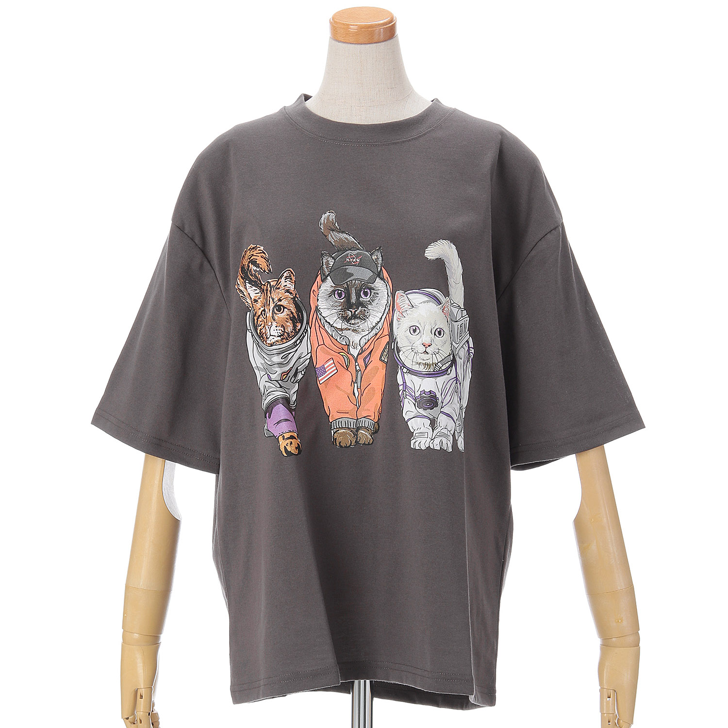 CORISCO Animal Village ネコTシャツ 宇宙 - 画像5