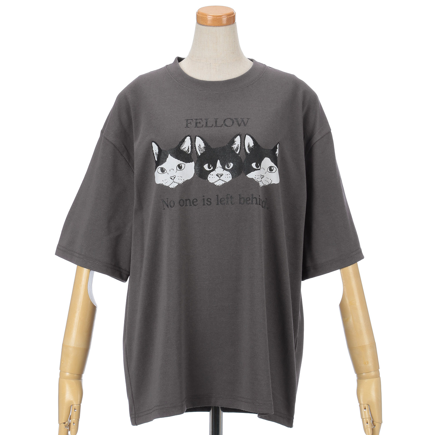 CORISCO Animal Village ネコ3匹Tシャツ - 画像6