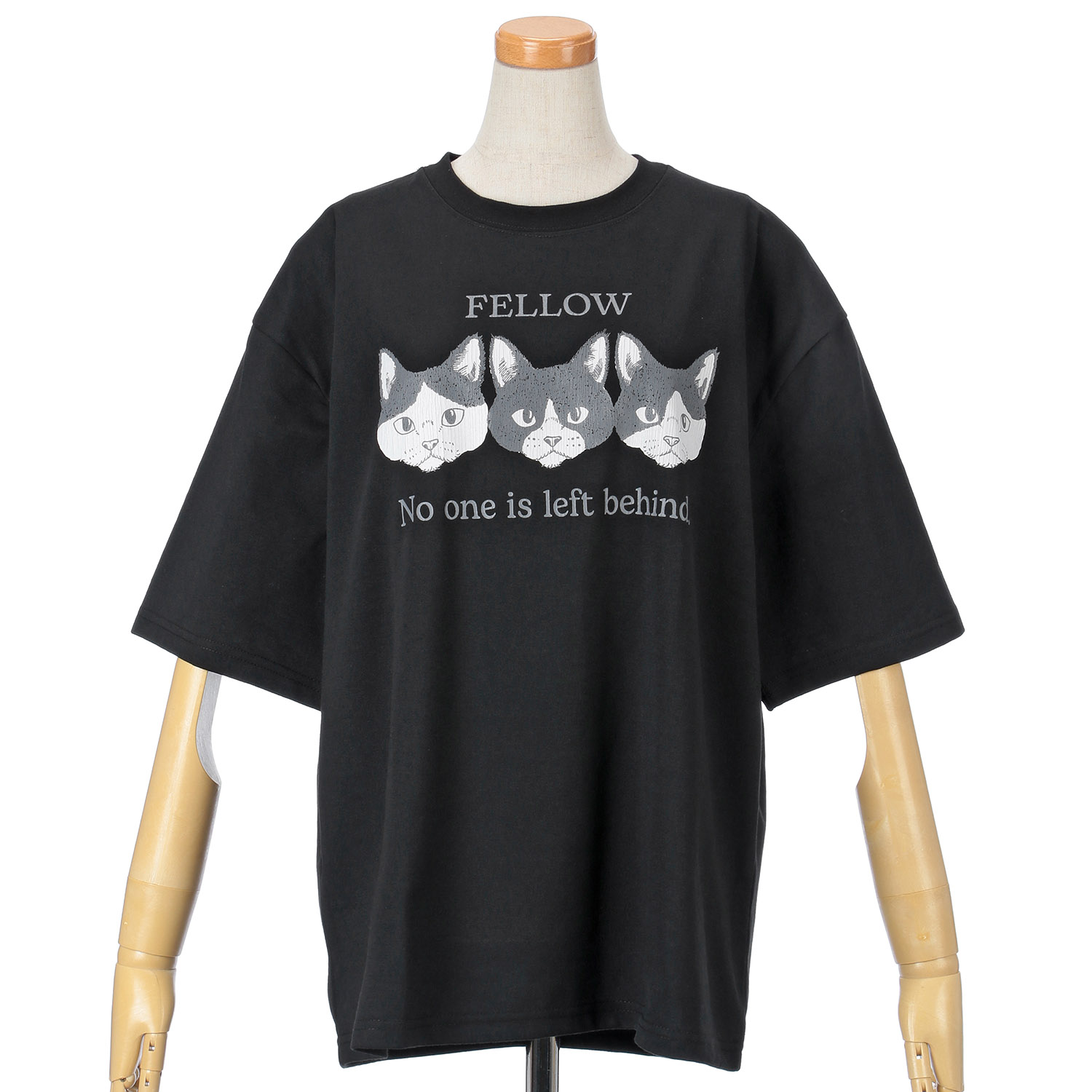 CORISCO Animal Village ネコ3匹Tシャツ - 画像7