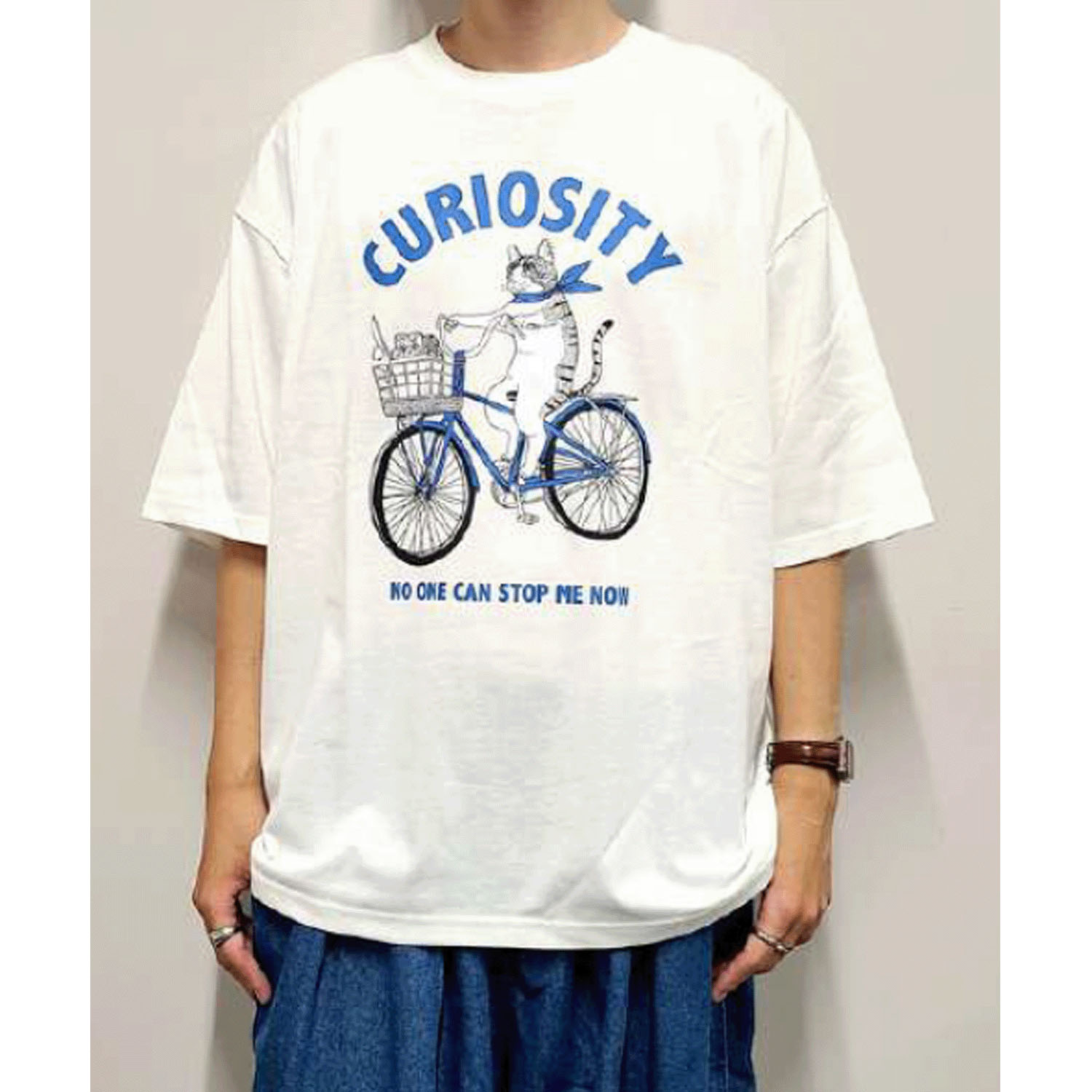 CORISCO Animal Village 自転車に乗ったネコTシャツ