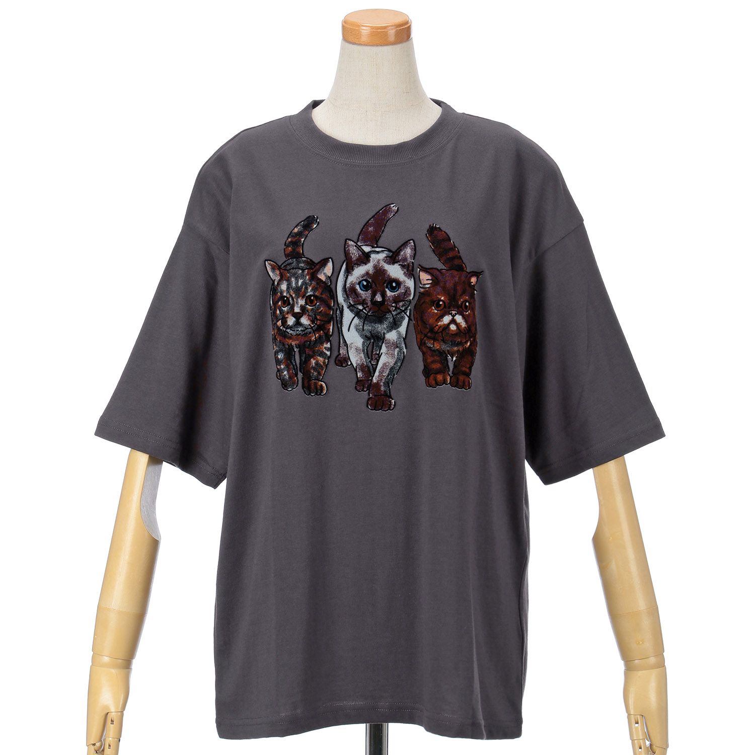 CORISCO Animal Village ネコフロッキーTシャツ - 画像11