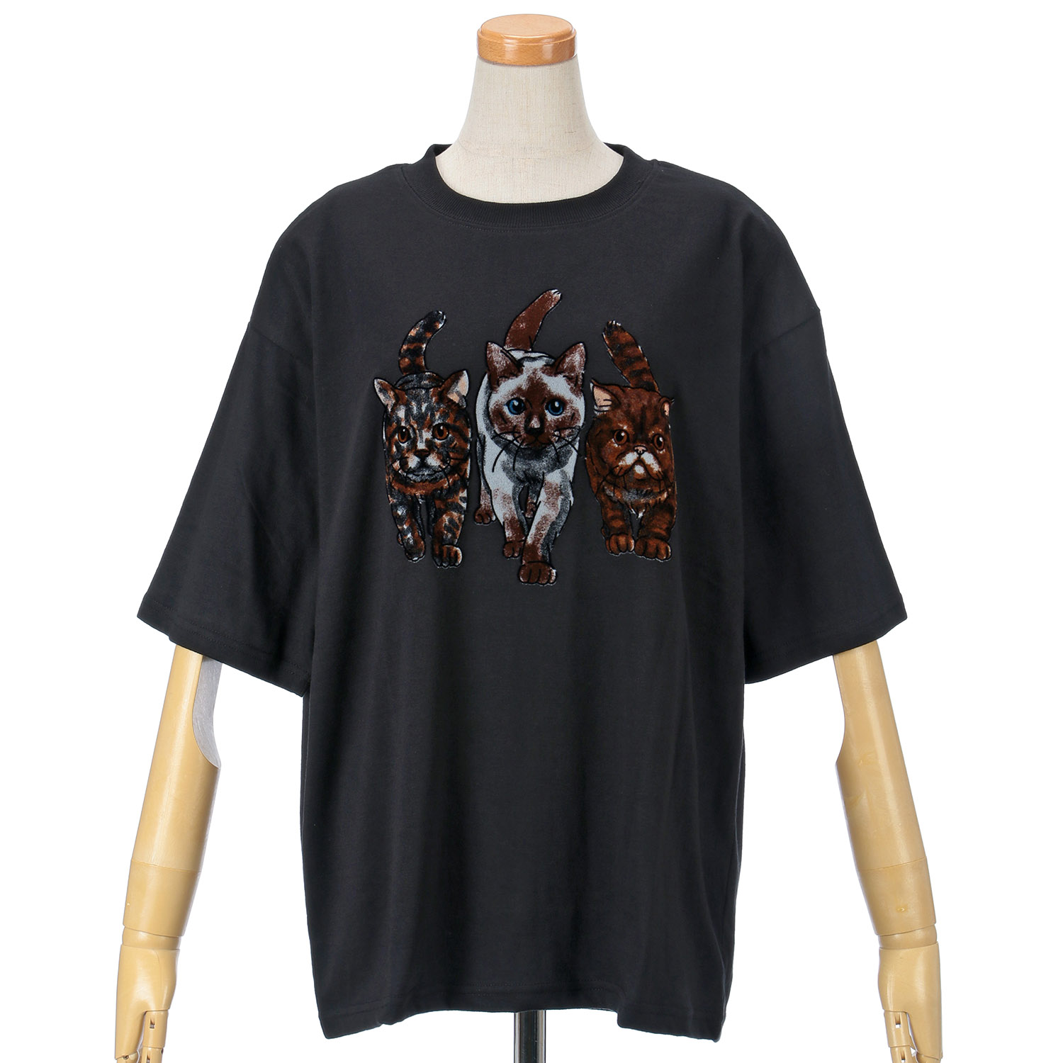 CORISCO Animal Village ネコフロッキーTシャツ - 画像14