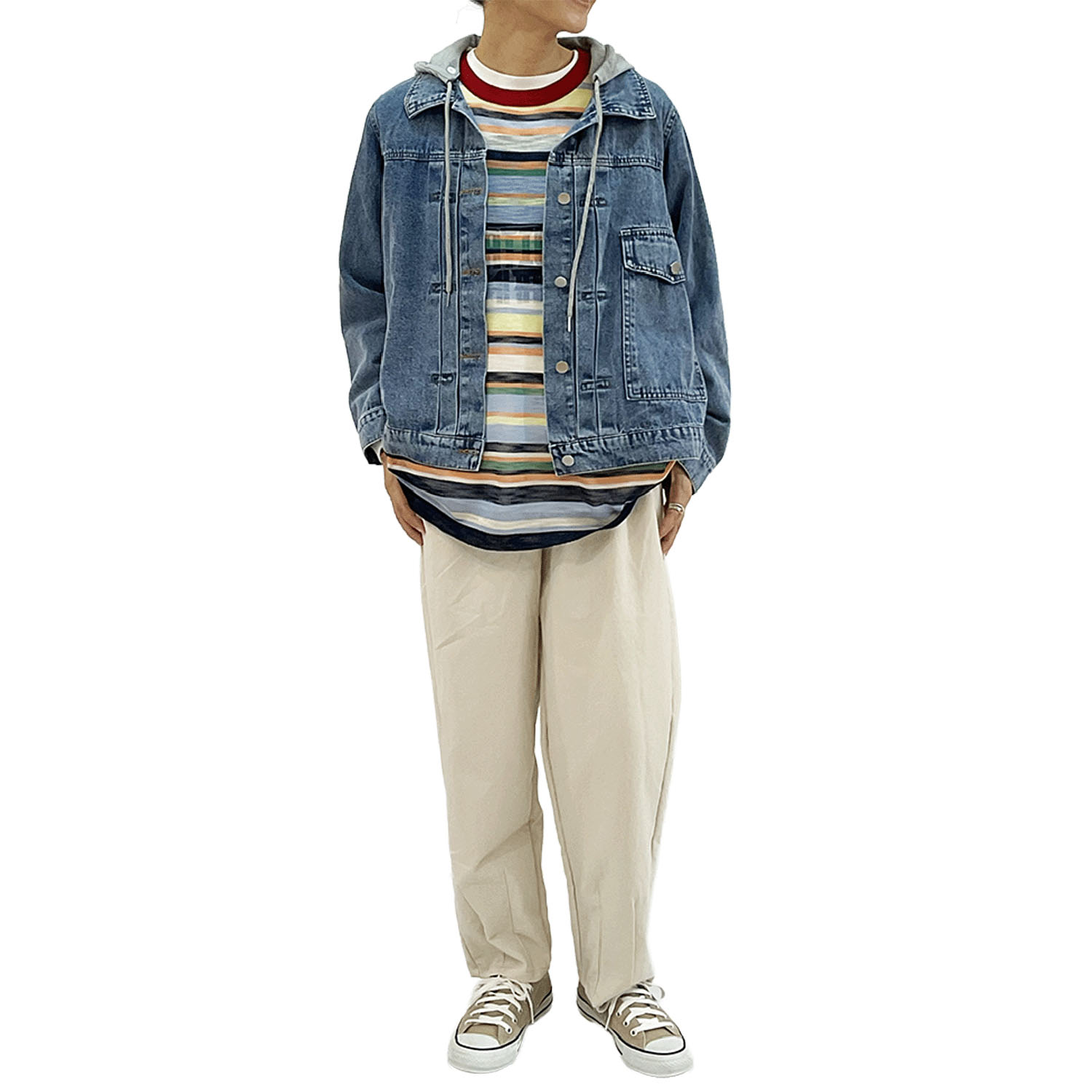 【Insta Live】GENTIL 取り外しフード付Gジャン - 画像3