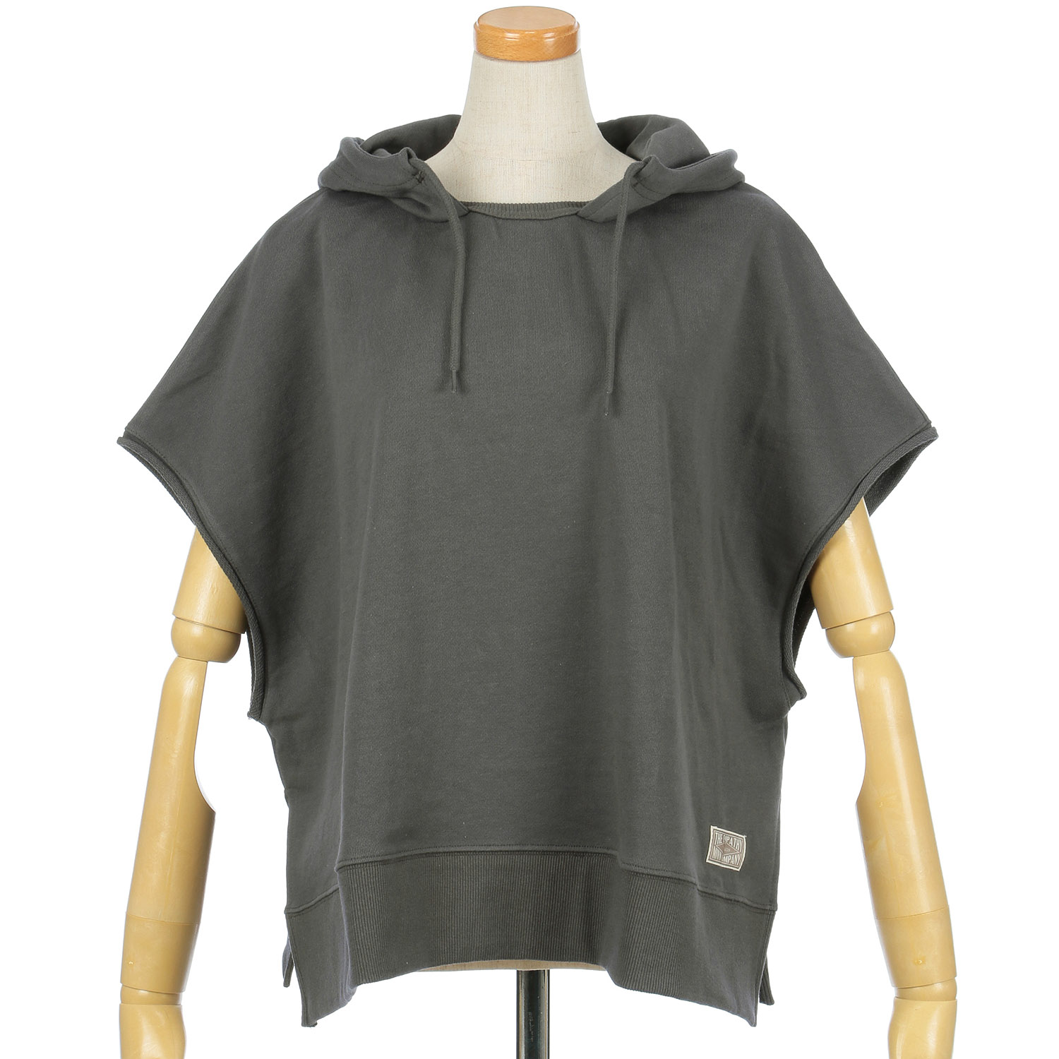 GENTIL 裏毛フード付べスト - 画像3