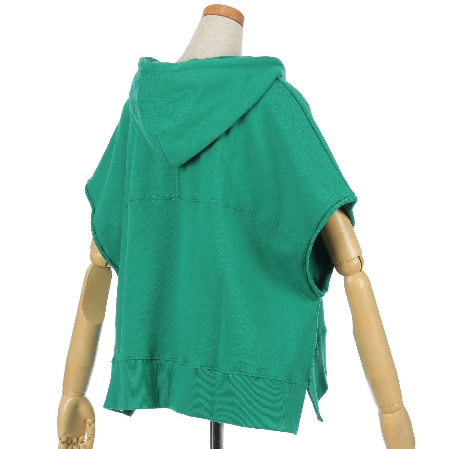 GENTIL 裏毛フード付べスト - 画像6