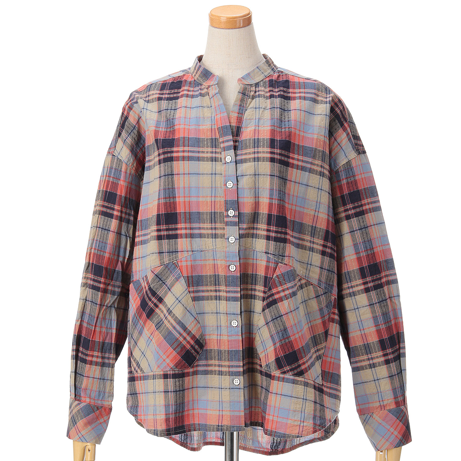 GENTIL マドラスチェックポケットシャツ - 画像2