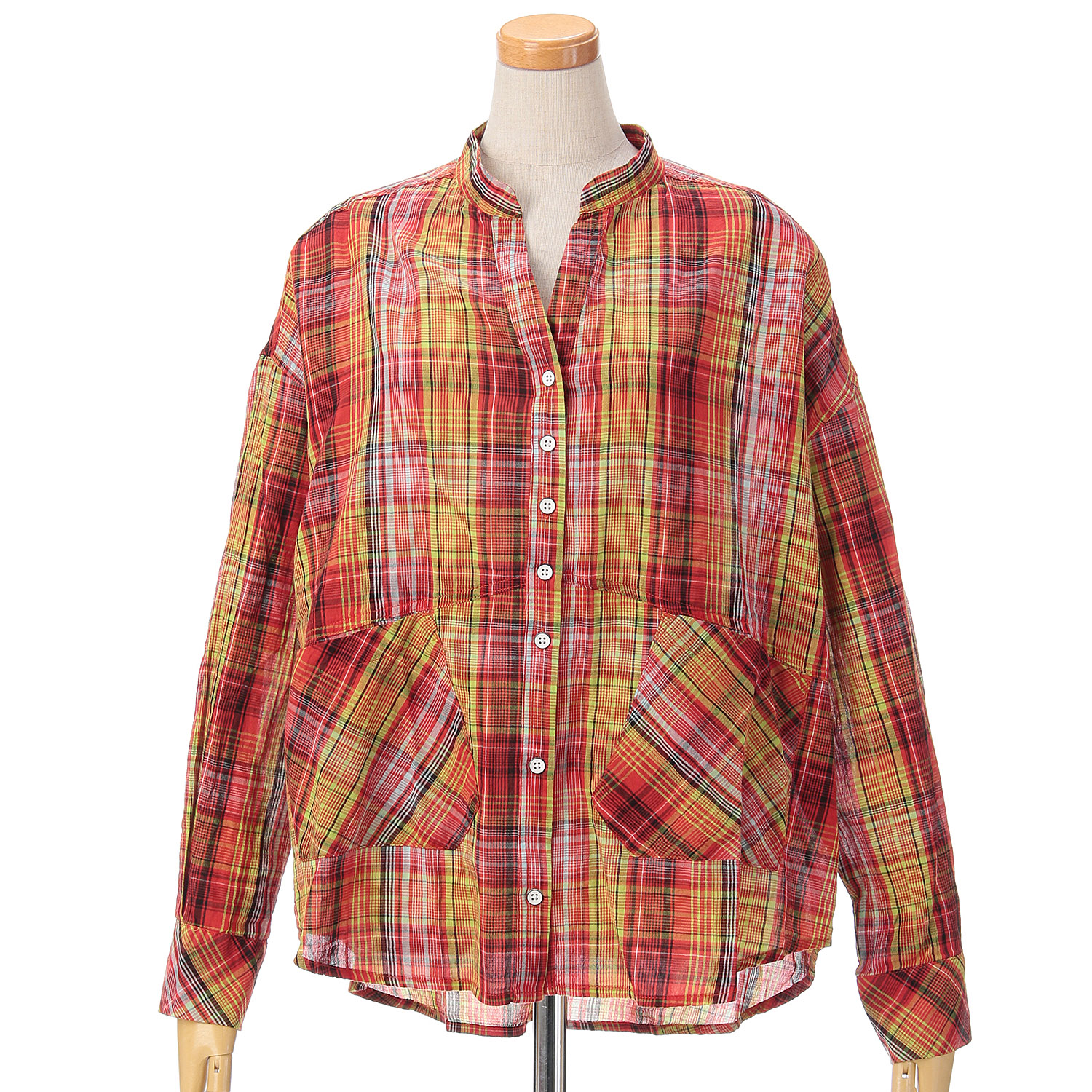 GENTIL マドラスチェックポケットシャツ - 画像3