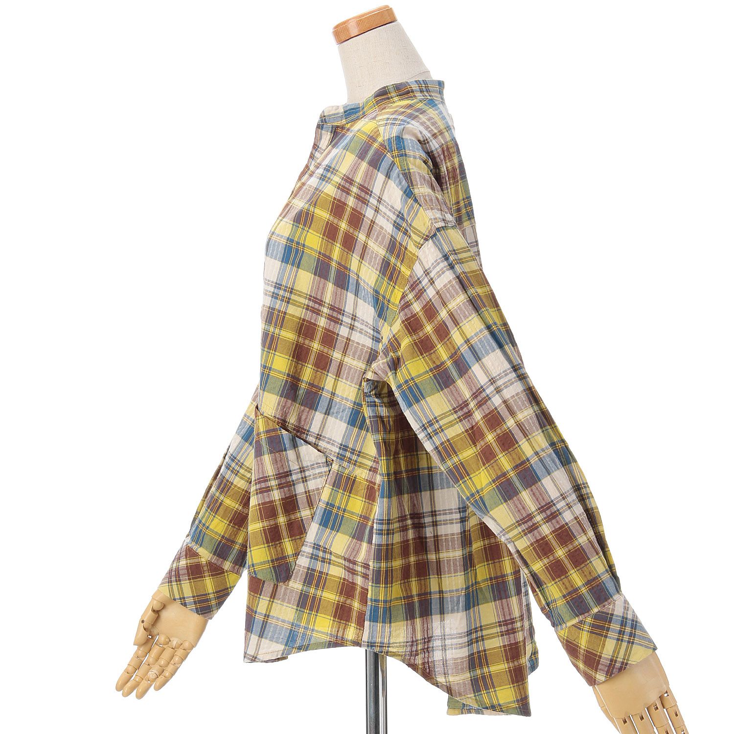 GENTIL マドラスチェックポケットシャツ - 画像5