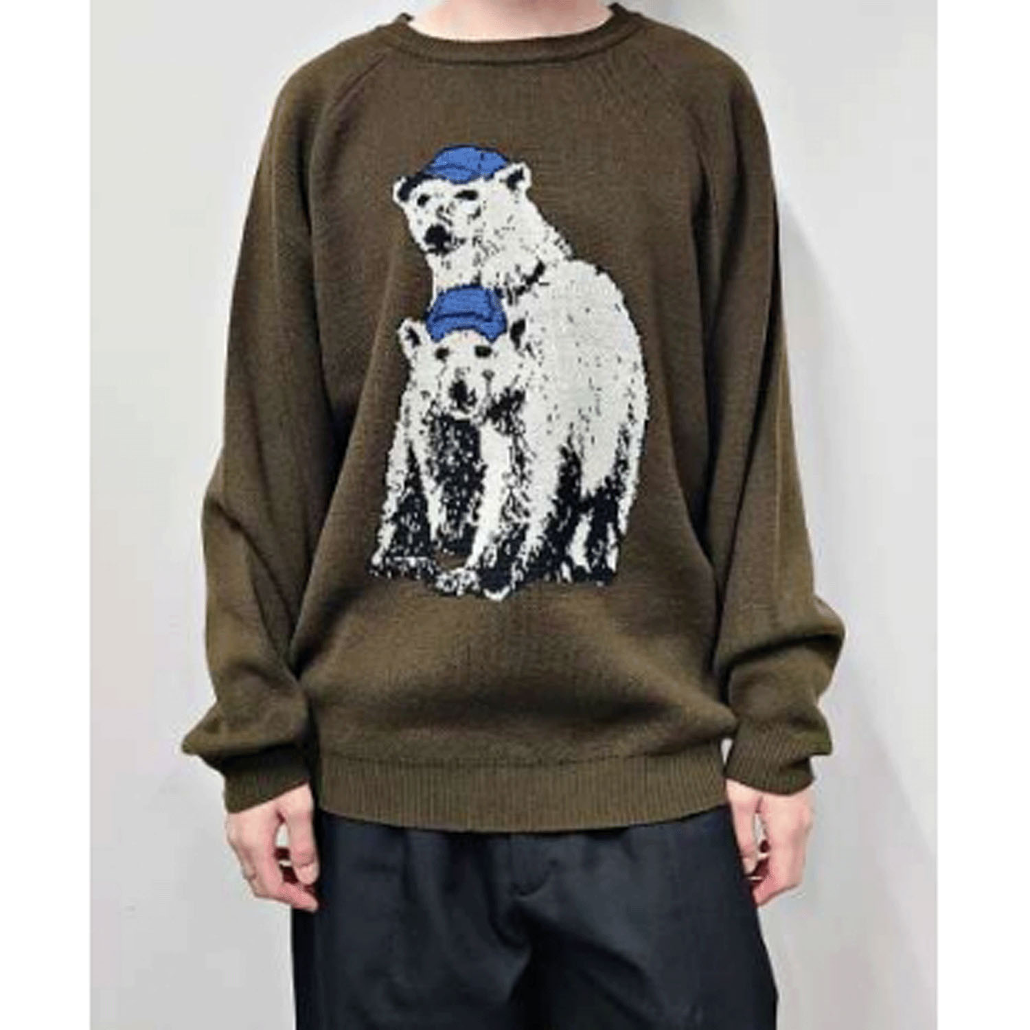 CORISCO Animal Village 動物柄クルーセーター