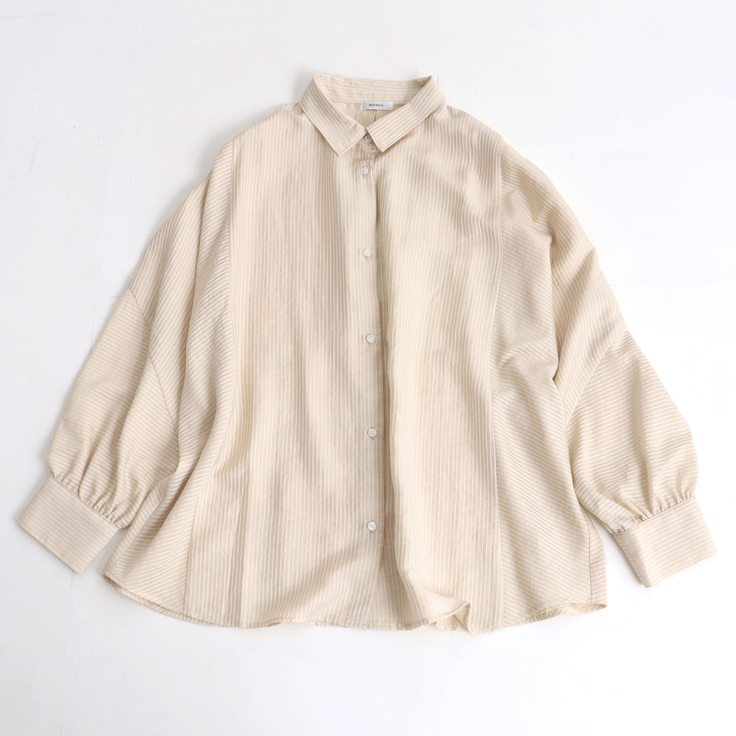【Insta Live】MAFRAIS ストライプドビードルマンシャツ - 画像8
