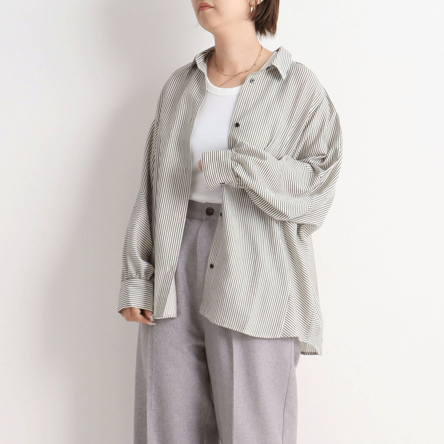 【Insta Live】MAFRAIS ストライプドビードルマンシャツ - 画像1