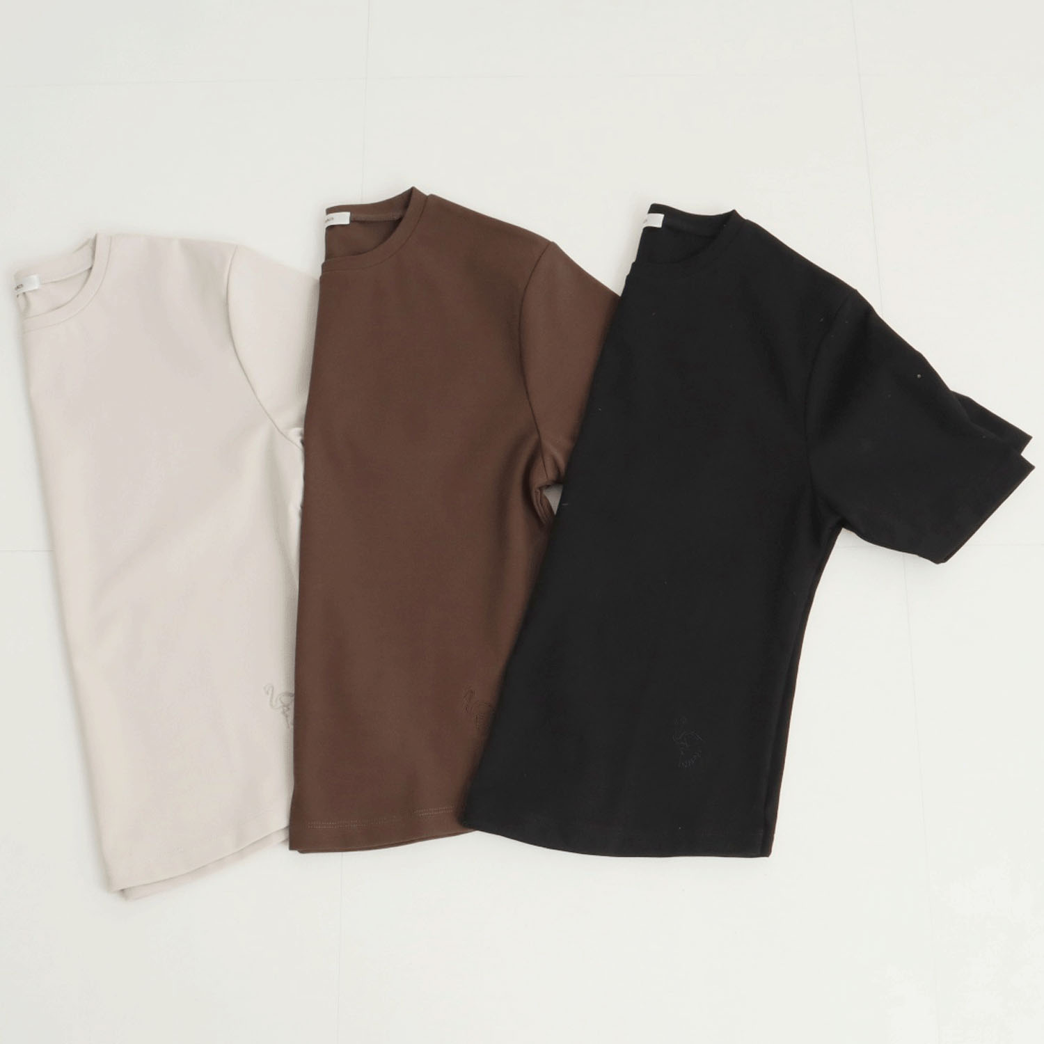 MAFRAIS アイスリブBASIC 5分袖Tee - 画像3