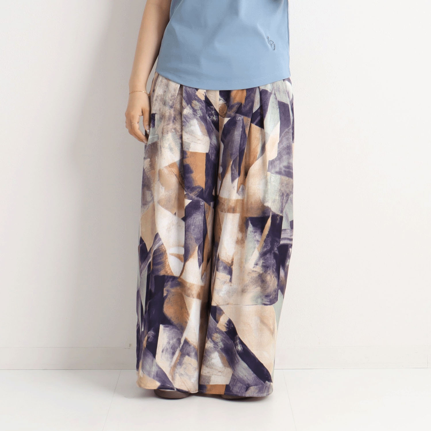 【Insta Live】MAFRAIS フラワープリントタックスカーチョ - 画像1