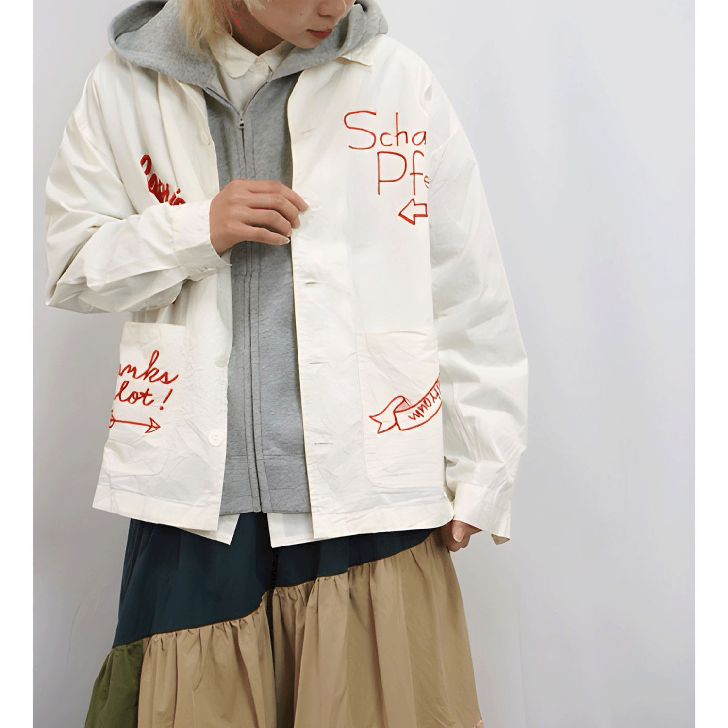 fu－dueka：： 刺繍カバーオール - 画像3