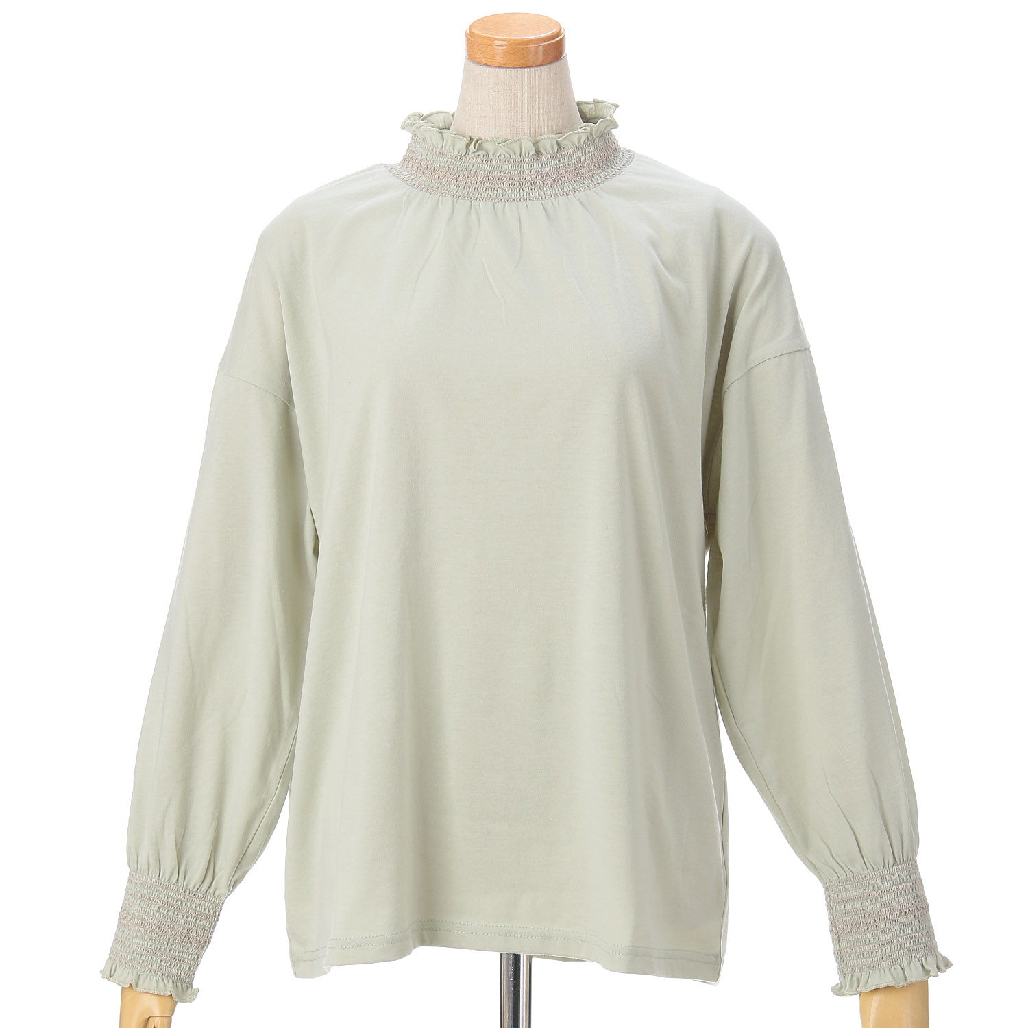 le colis TC天竺スモッキング刺繍プルオーバー