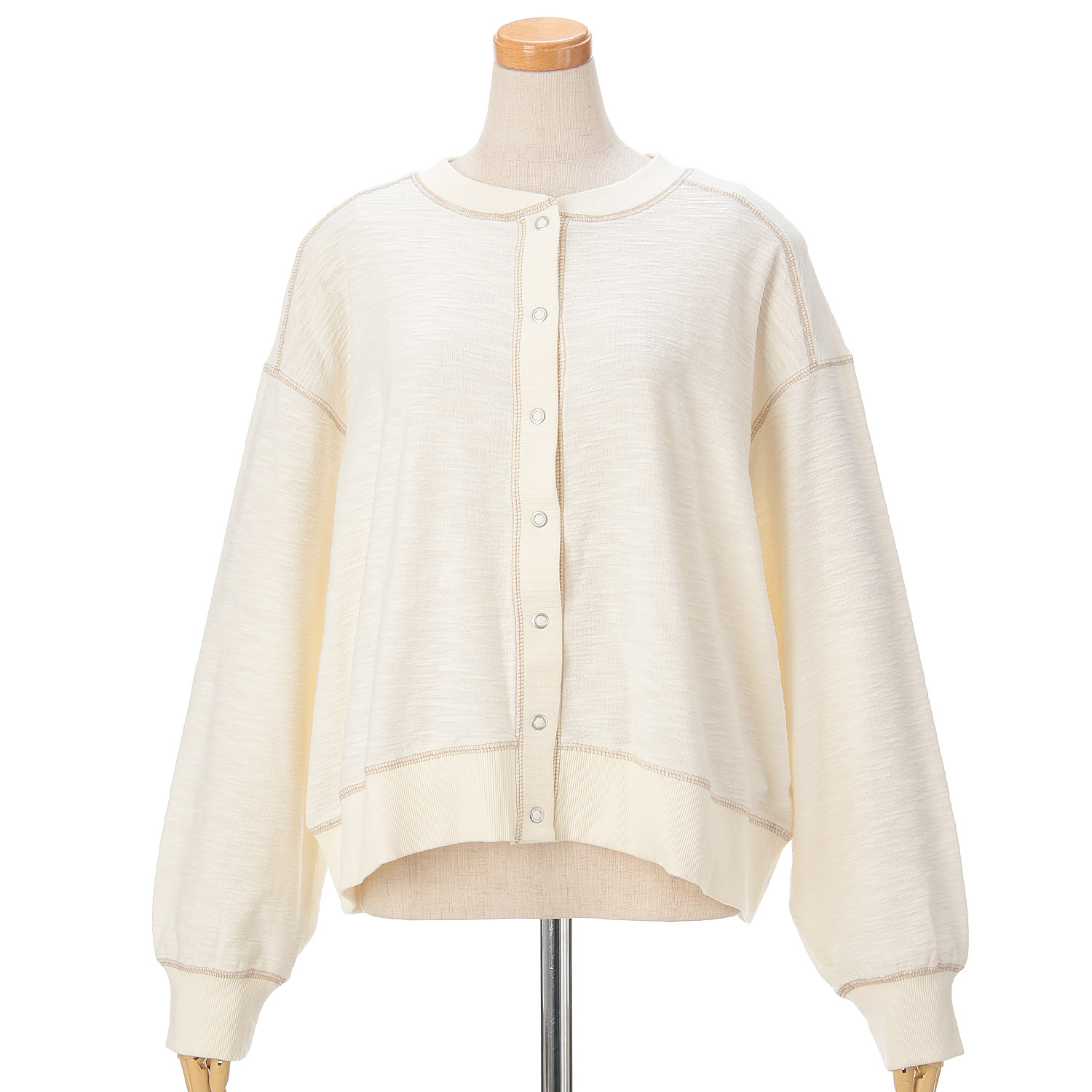 le colis ソフトインレイクロップドカーデ - 画像7