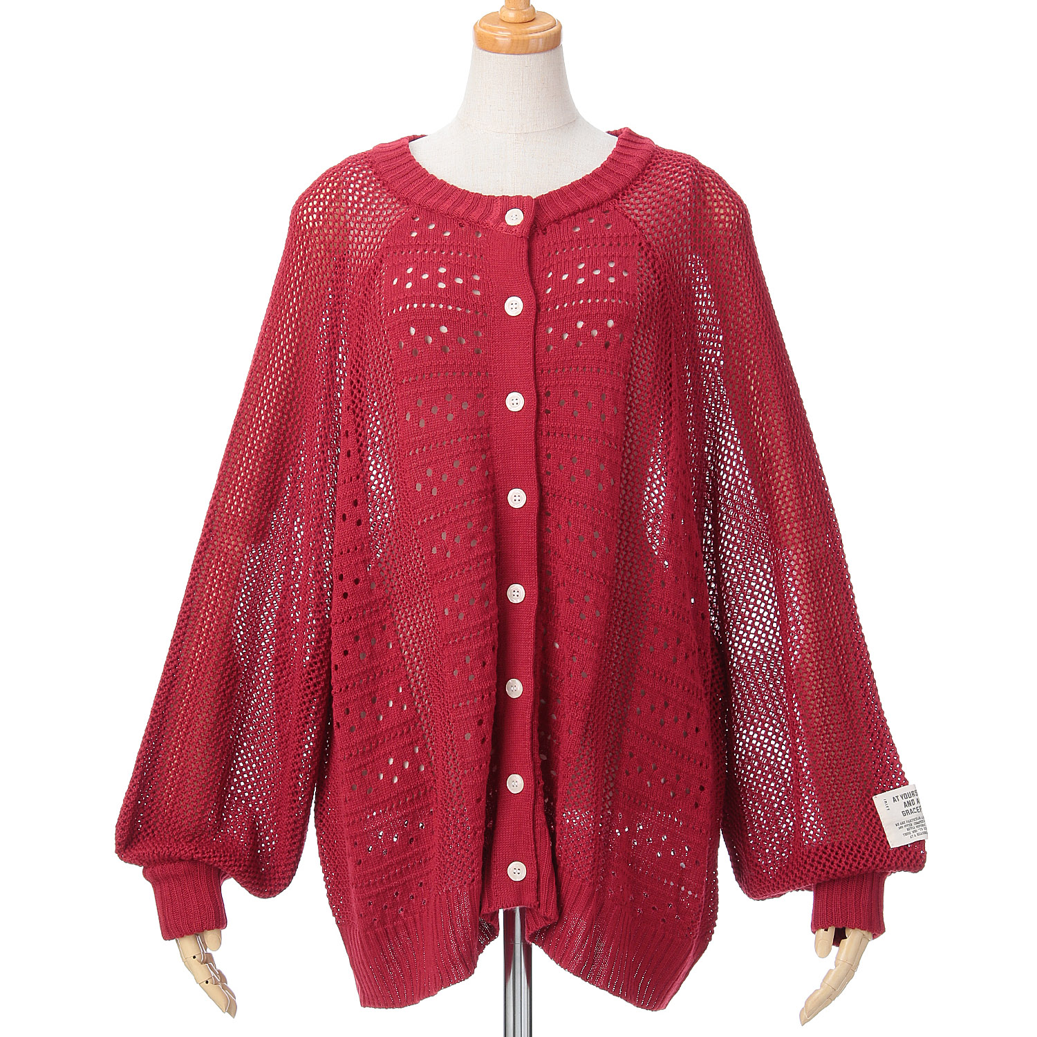 【ETONET限定】iriey 2WAY透かし編みカーデ - 画像19