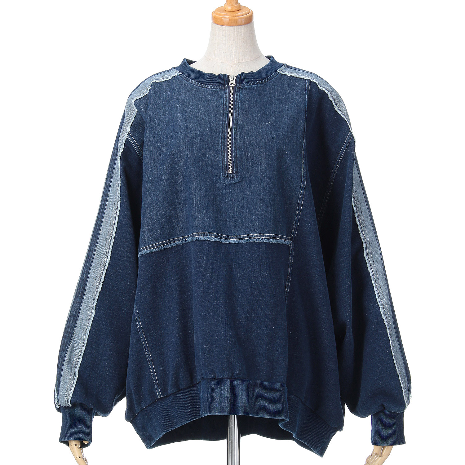 【ETONET限定】iriey 裏毛インディゴ染めラインPO - 画像22