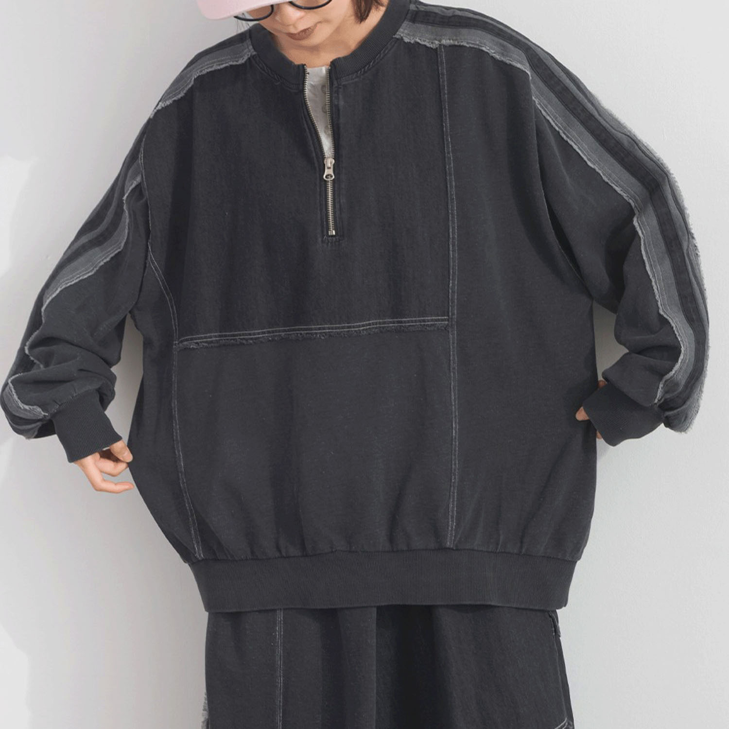 【ETONET限定】iriey 裏毛インディゴ染めラインPO - 画像10