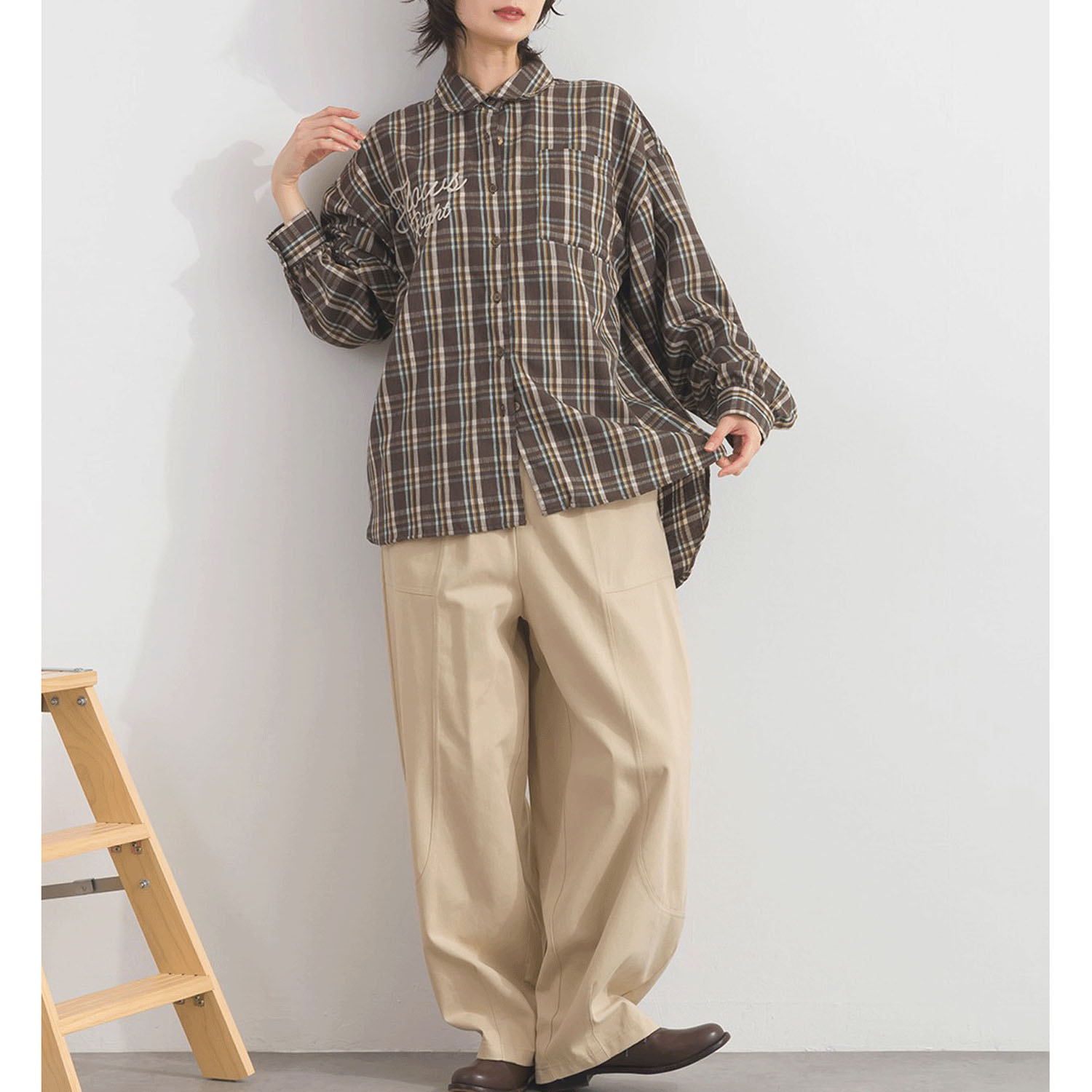 【ETONET限定】 iriey ワッシャーBIGシャツ - 画像16