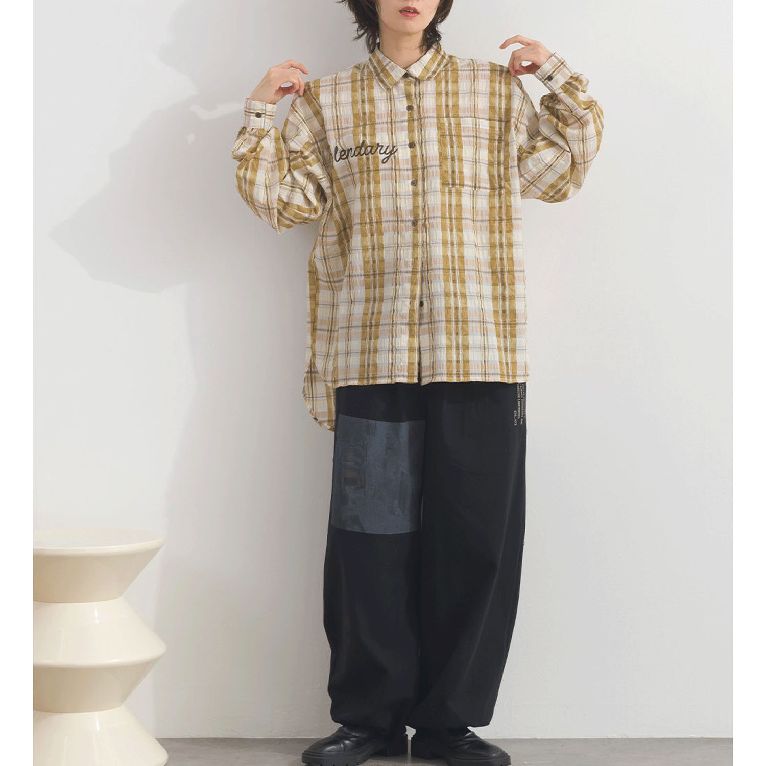 【ETONET限定】 iriey ワッシャーBIGシャツ - 画像27