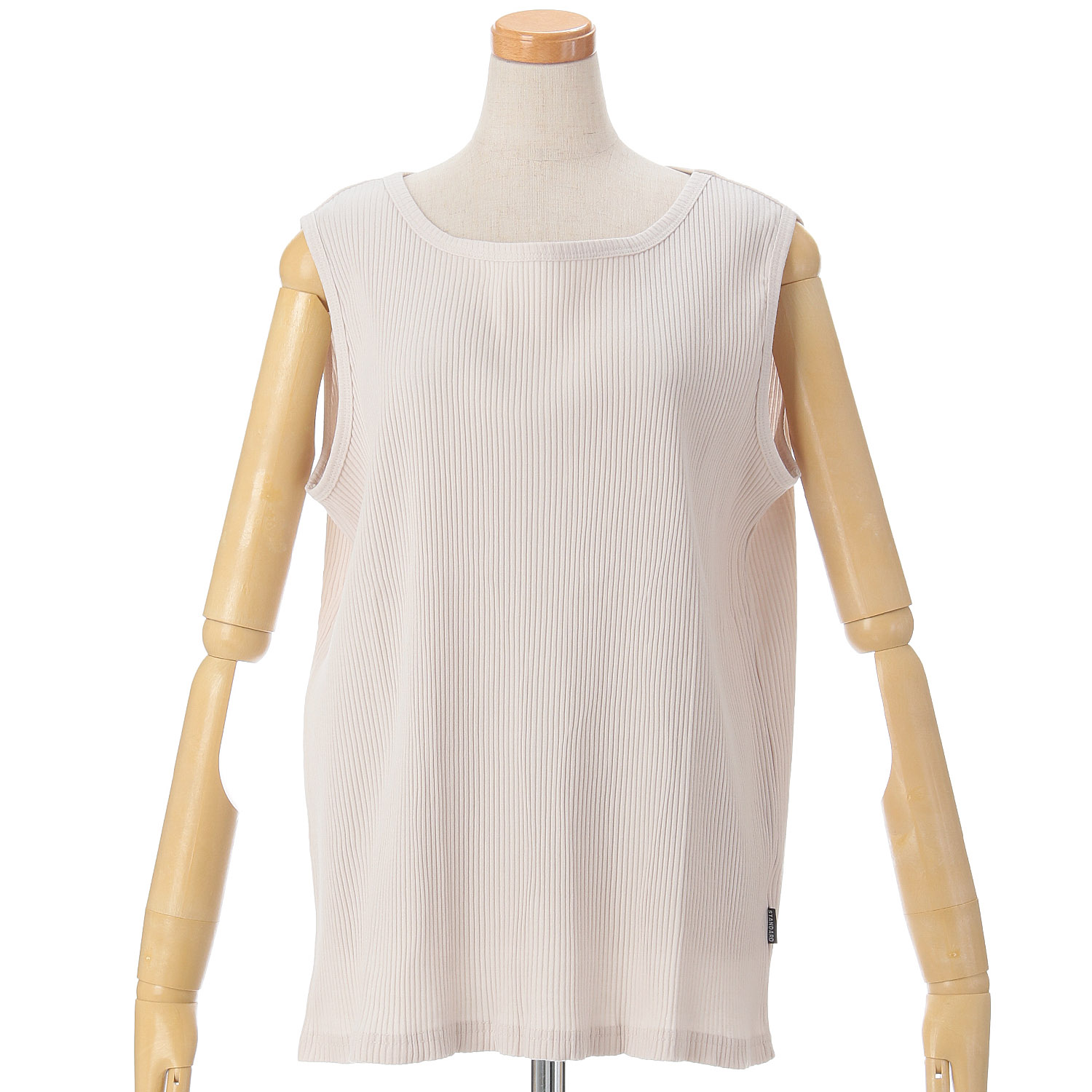 GENTIL 無地＆単色ボーダータンクトップ - 画像3