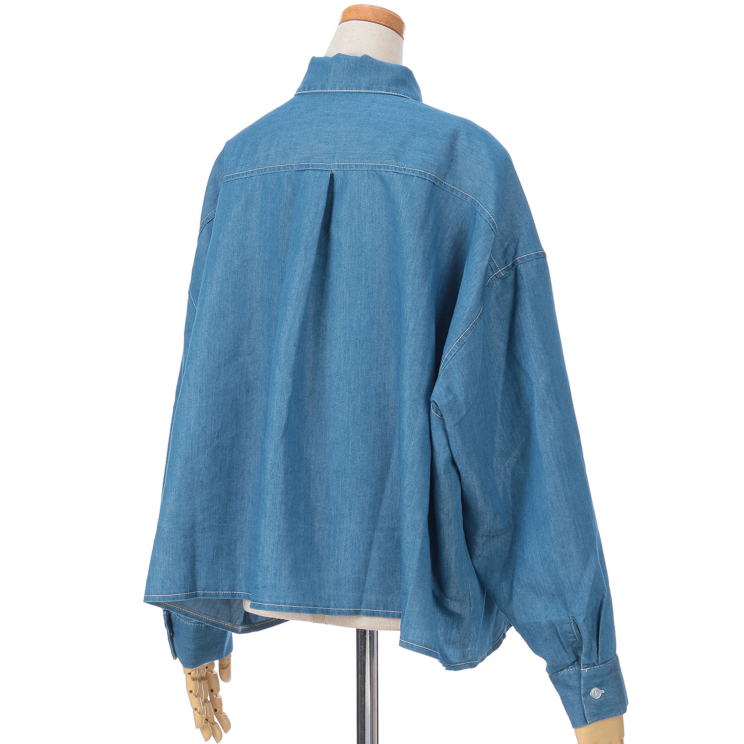 GENTIL デニムショート丈シャツ - 画像3