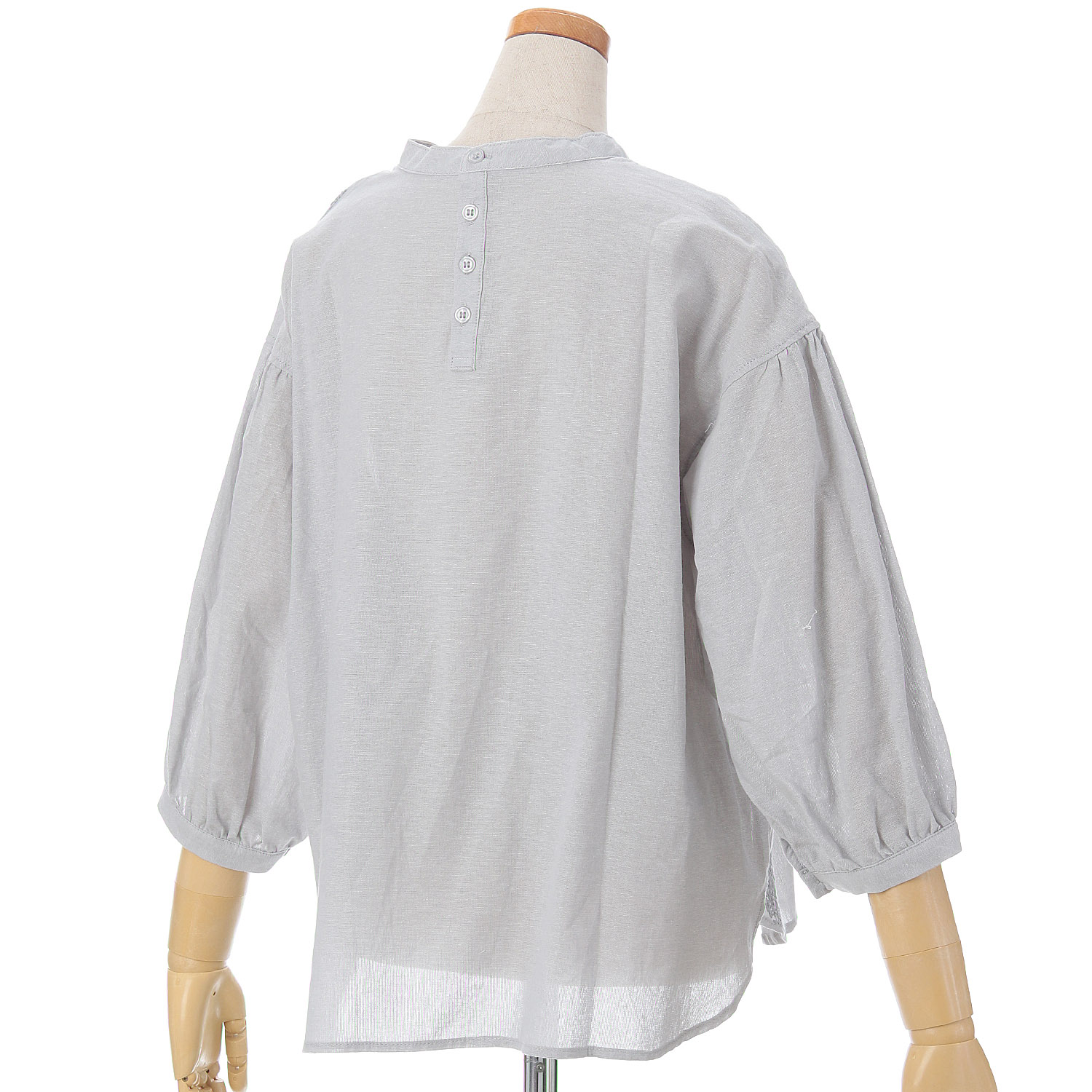 embelge 綿ドット刺繍ブラウス - 画像4