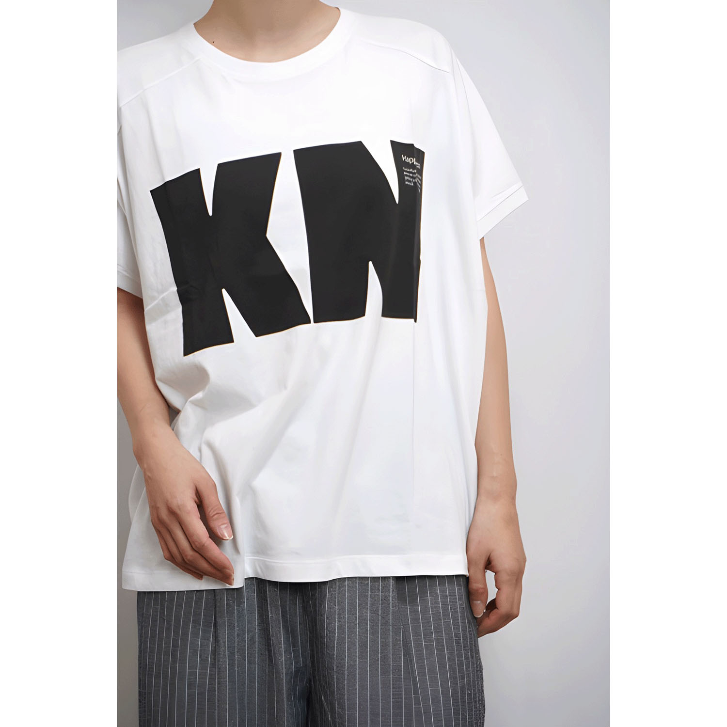 fu－dueka：： ビッグロゴ 変形ワイドTee - 画像6